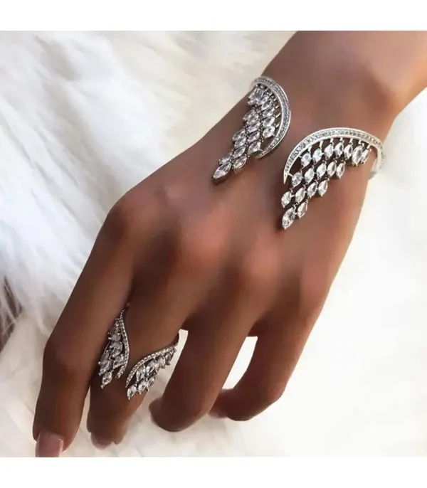 Enlarged Bracelet and Ring Set