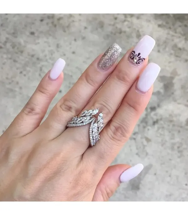 Enlarged Bracelet and Ring Set