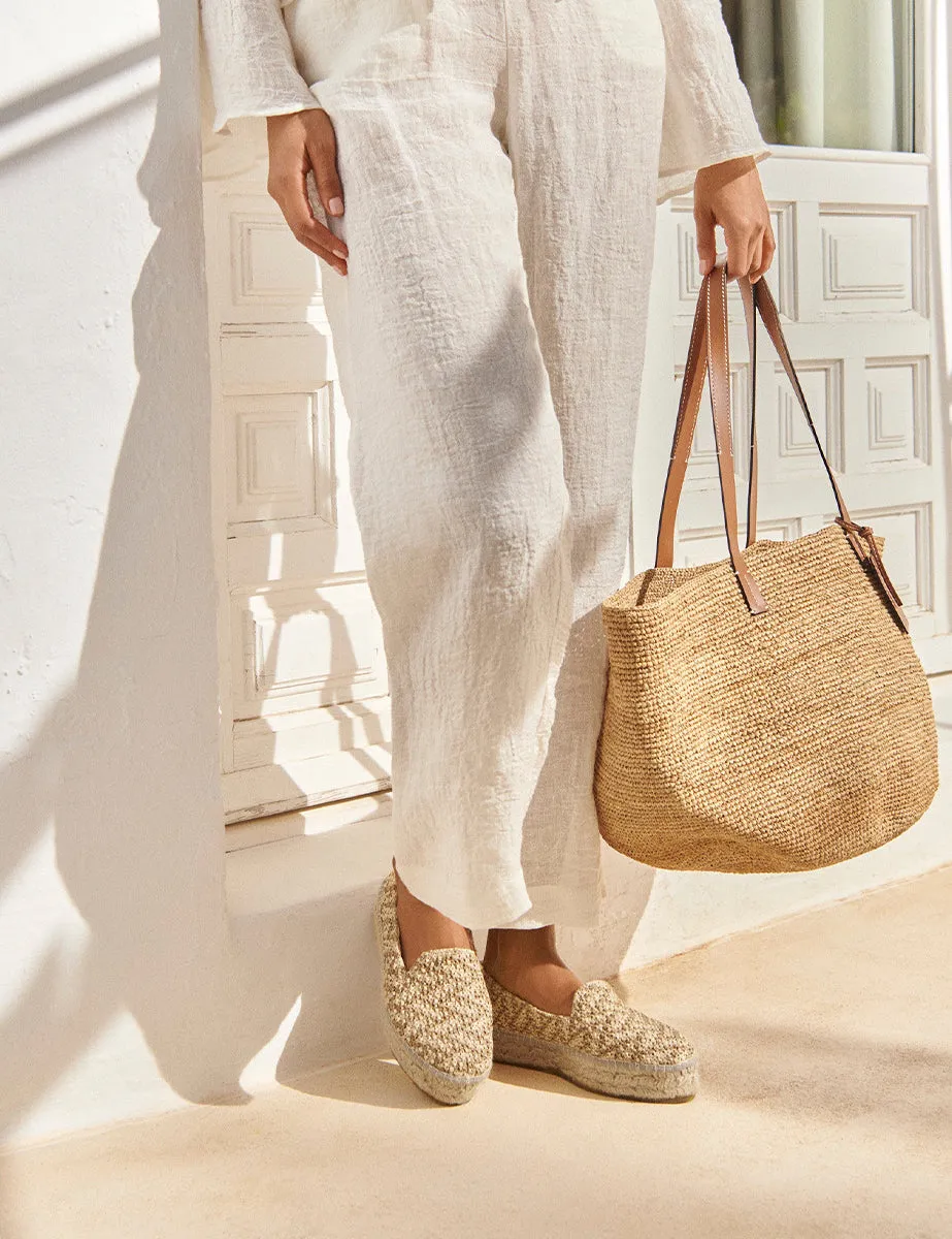espadrillas crema naturale