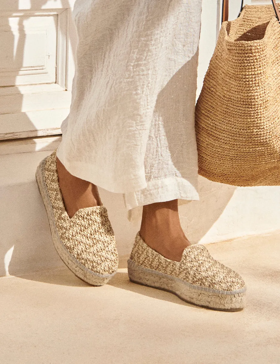 espadrillas crema naturale