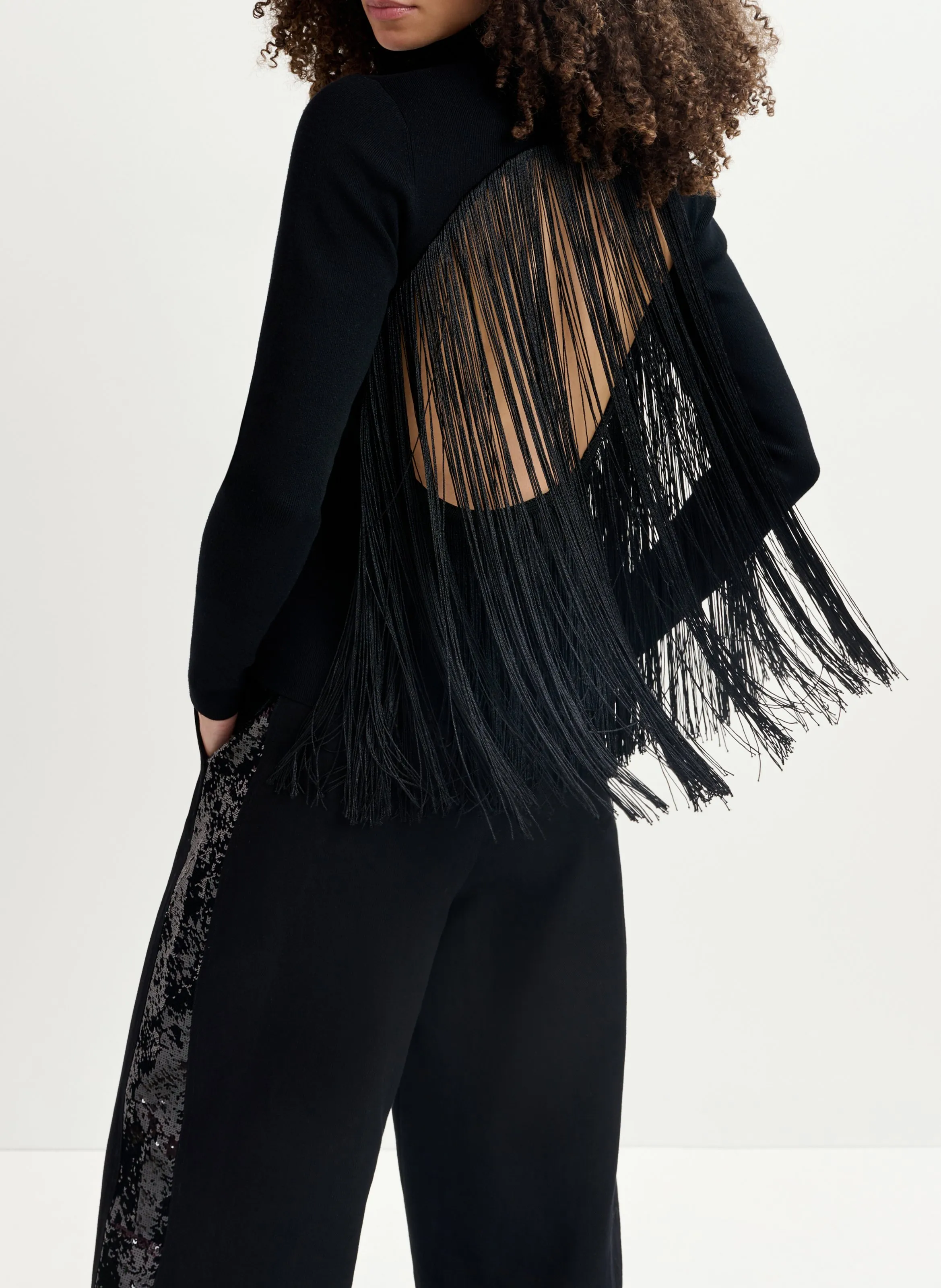  ESSENTIEL ANTWERP   GOLITTLE - Maglione dritto in maglia | Nero