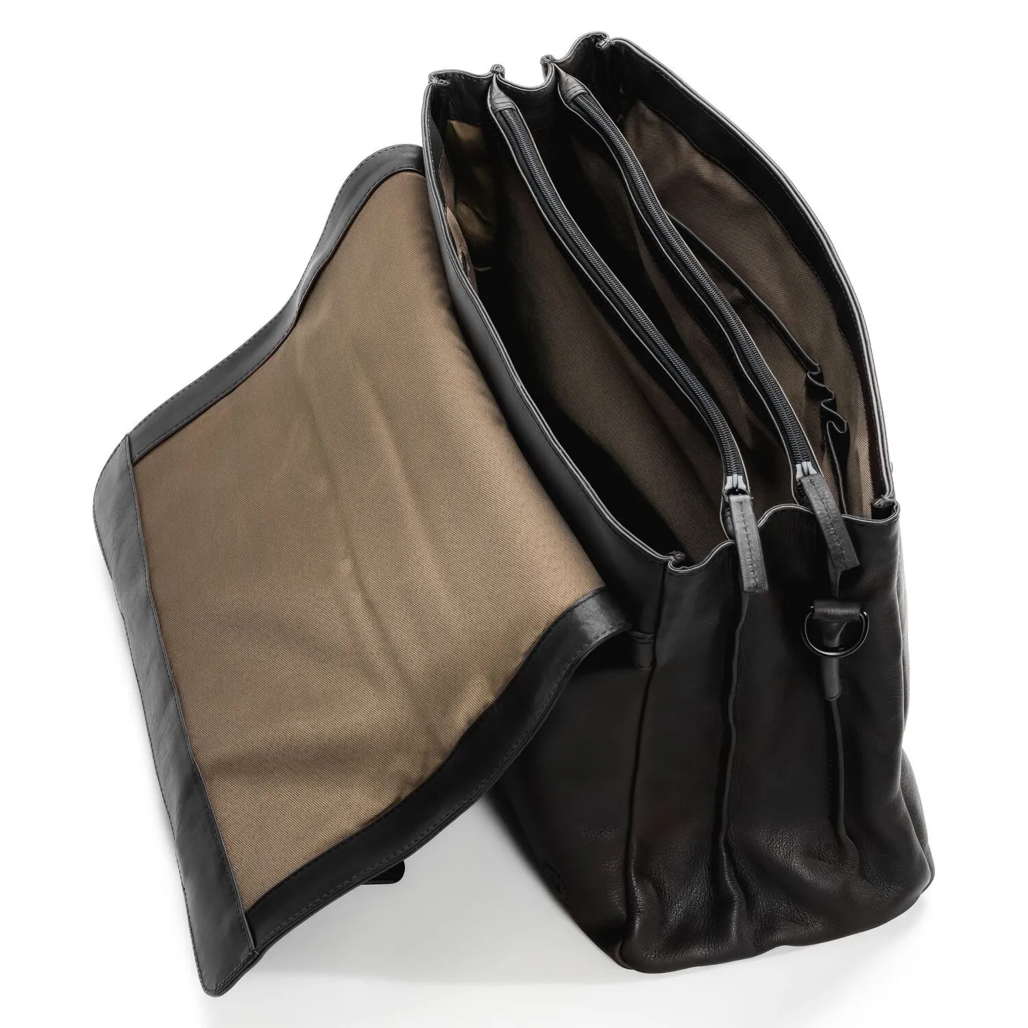 Farmhood Memphis Cartella XXL 3 scomparti in pelle 39 cm