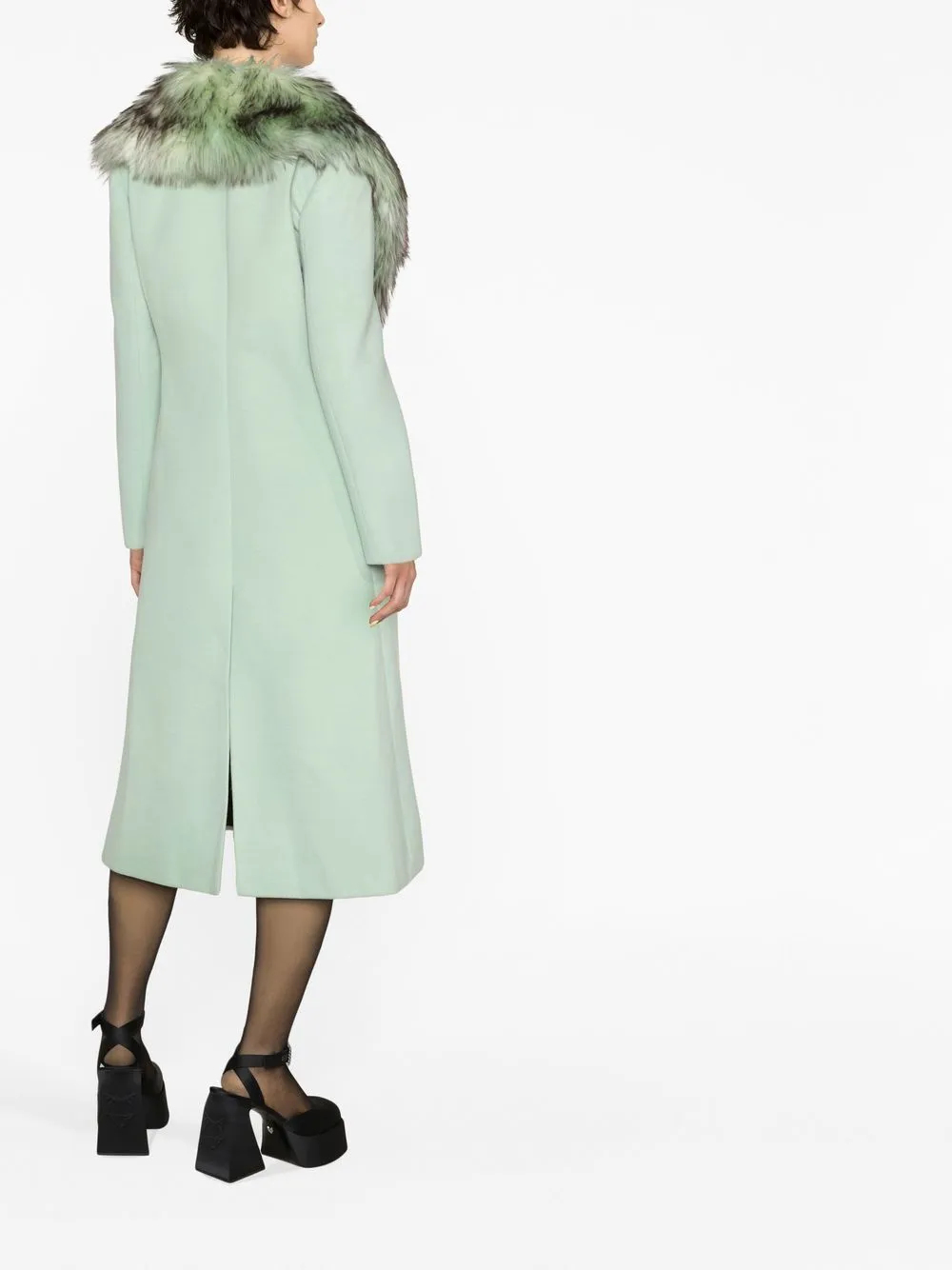 faux fur collar coat
