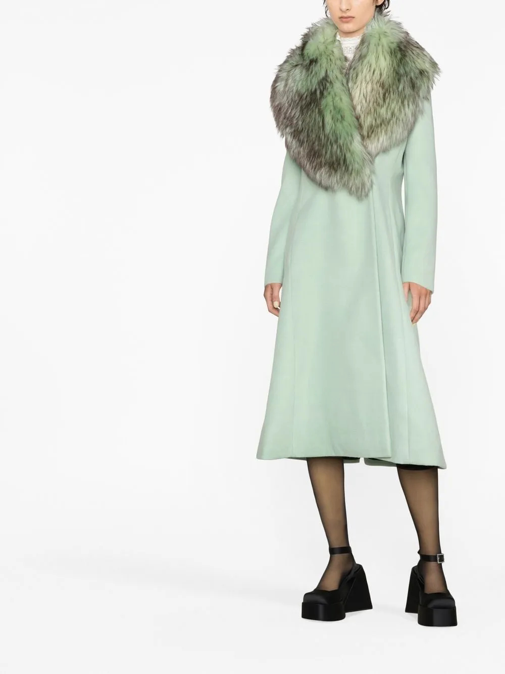 faux fur collar coat