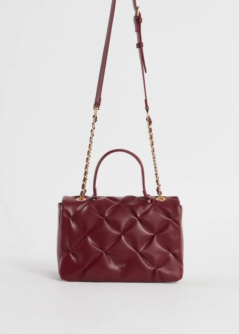 Faux leather crossbody bag