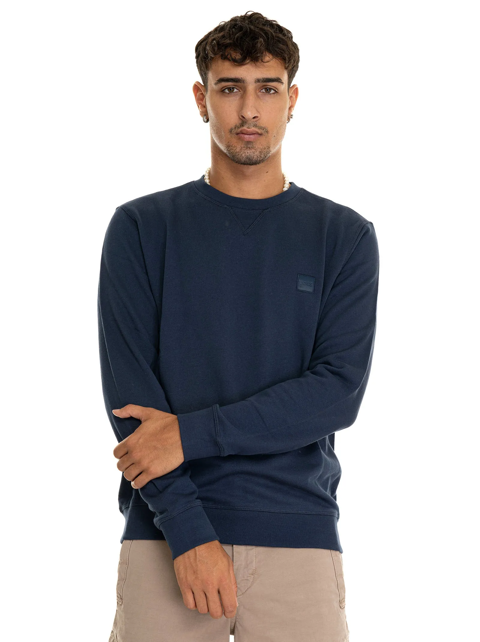 Blue BOSS Men's Sweatshirt