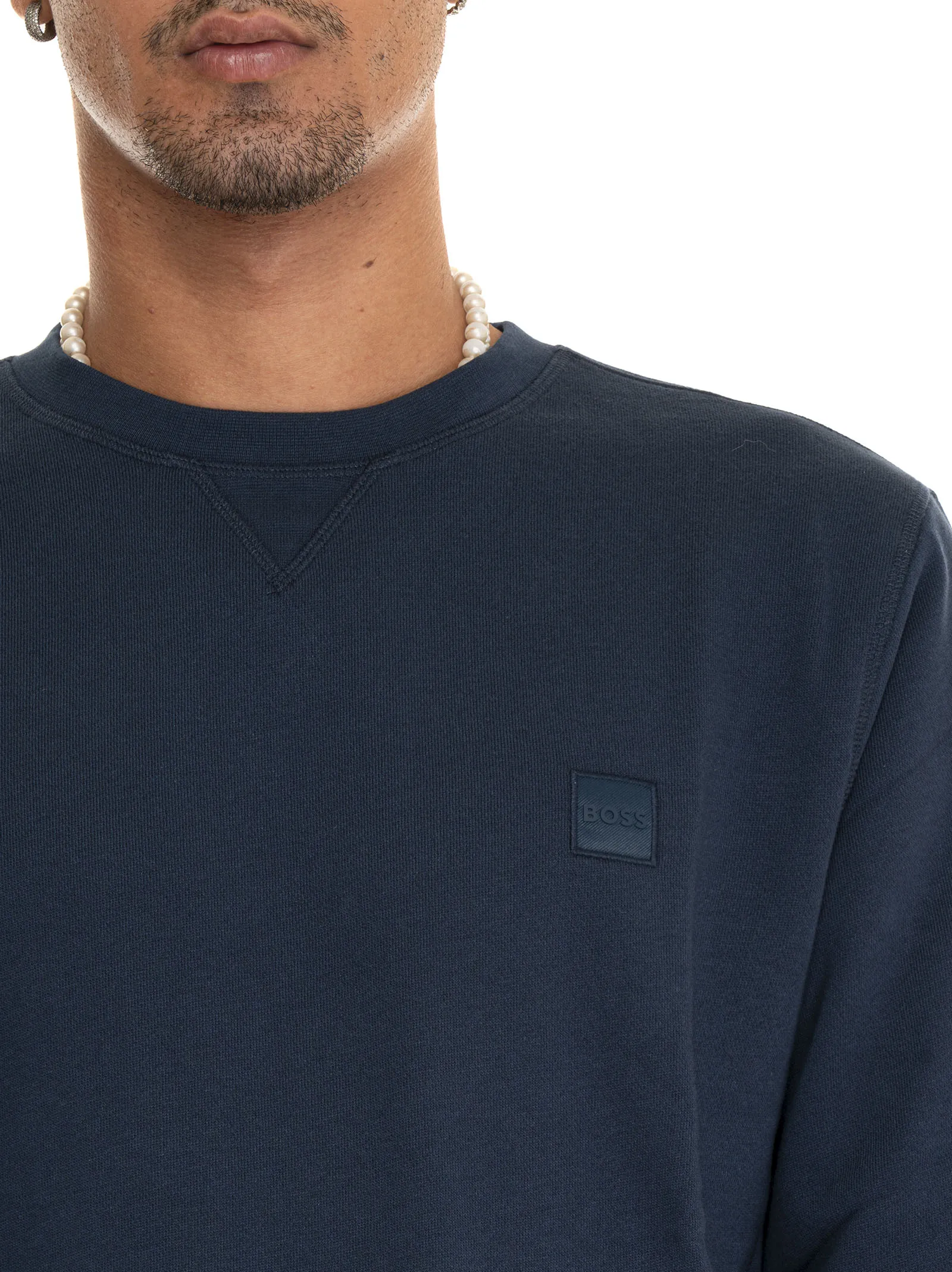 Blue BOSS Men's Sweatshirt