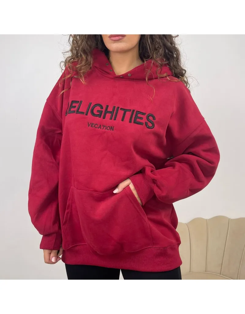 FELPA 'DELIGHITIES' BORDEAUX