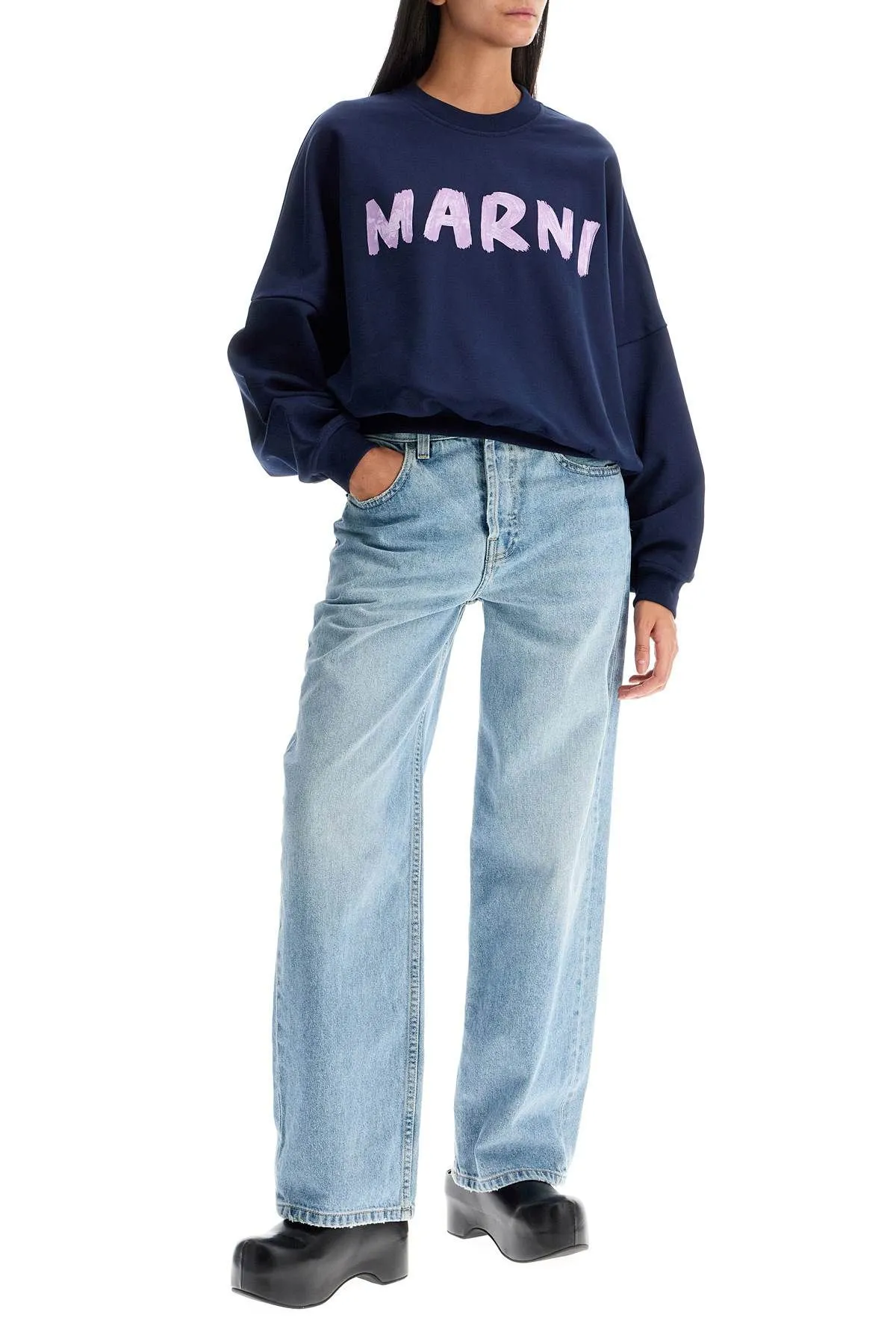 Logo Print Crew Neck Sweatshirt