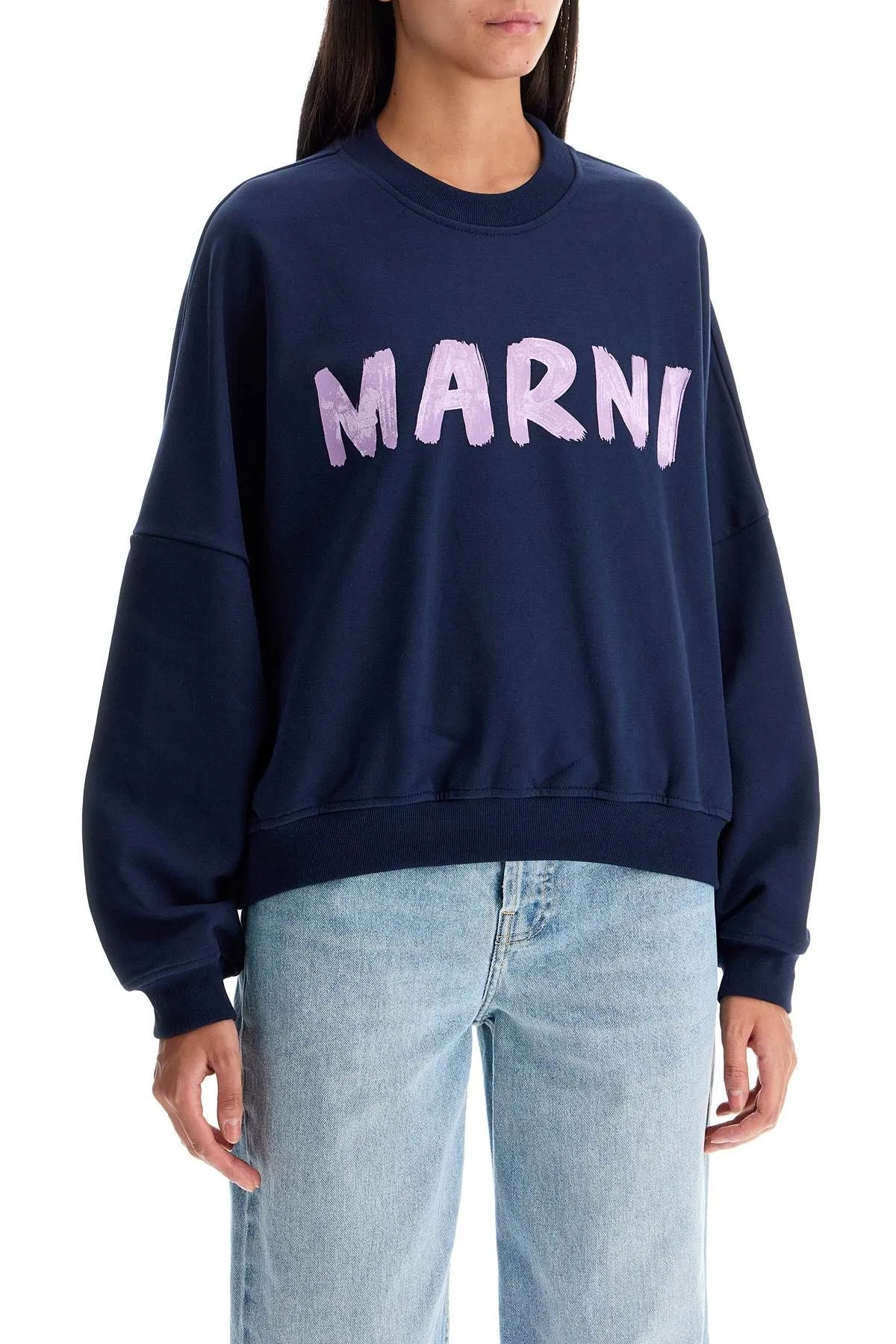 Logo Print Crew Neck Sweatshirt