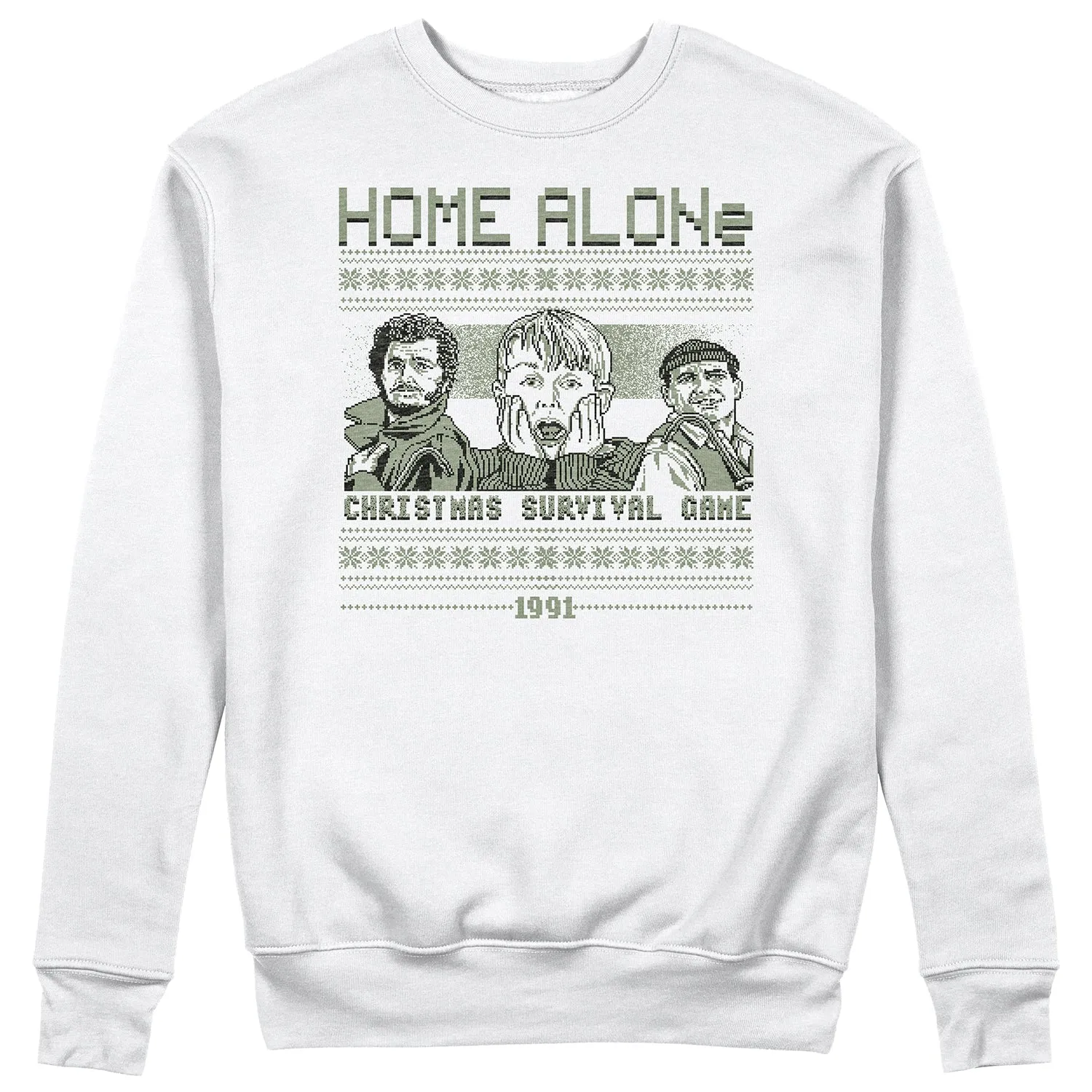 HOME ALONE VG Felpa Girocollo Retro Games Natale
