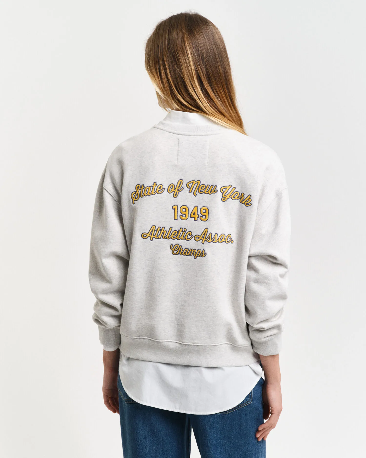 Felpa girocollo Script Graphic    