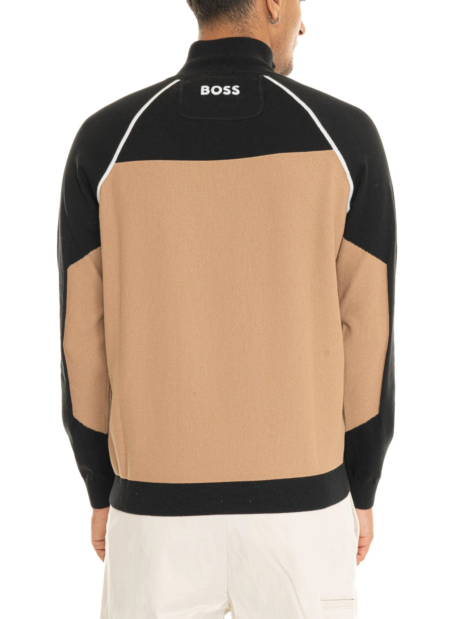 Half-Zip Black BOSS Men's Sweatshirt