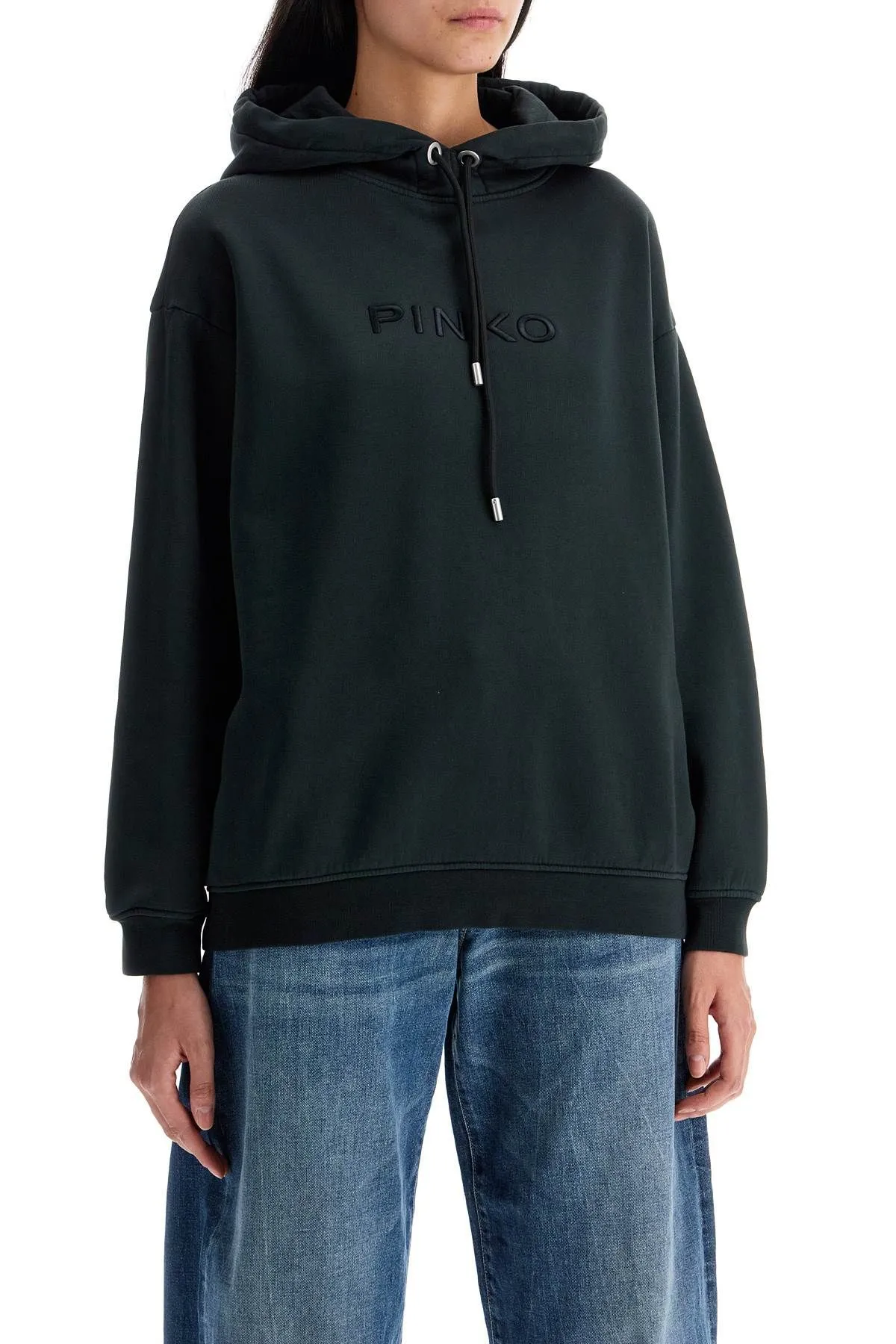 Oversized Sweatshirt Embroidered Logo