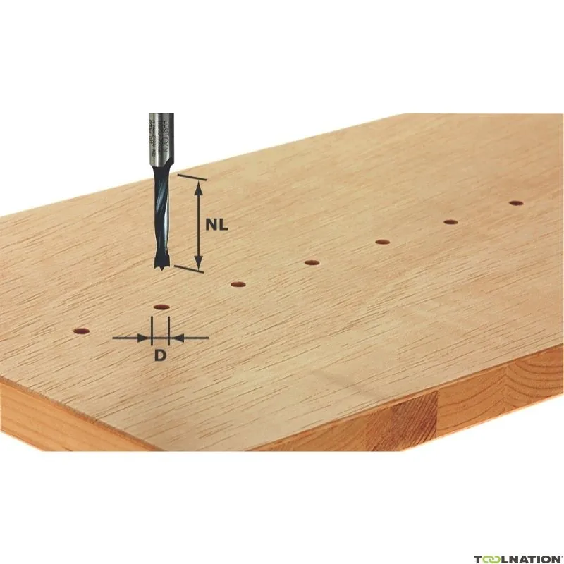 Festool Accessori 491068 Punta per tasselli HW gambo 8 mm HW S8 D8/30 Z