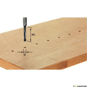 Festool Accessori 491068 Punta per tasselli HW gambo 8 mm HW S8 D8/30 Z