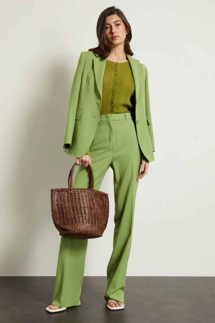 Fitted silk cardigan