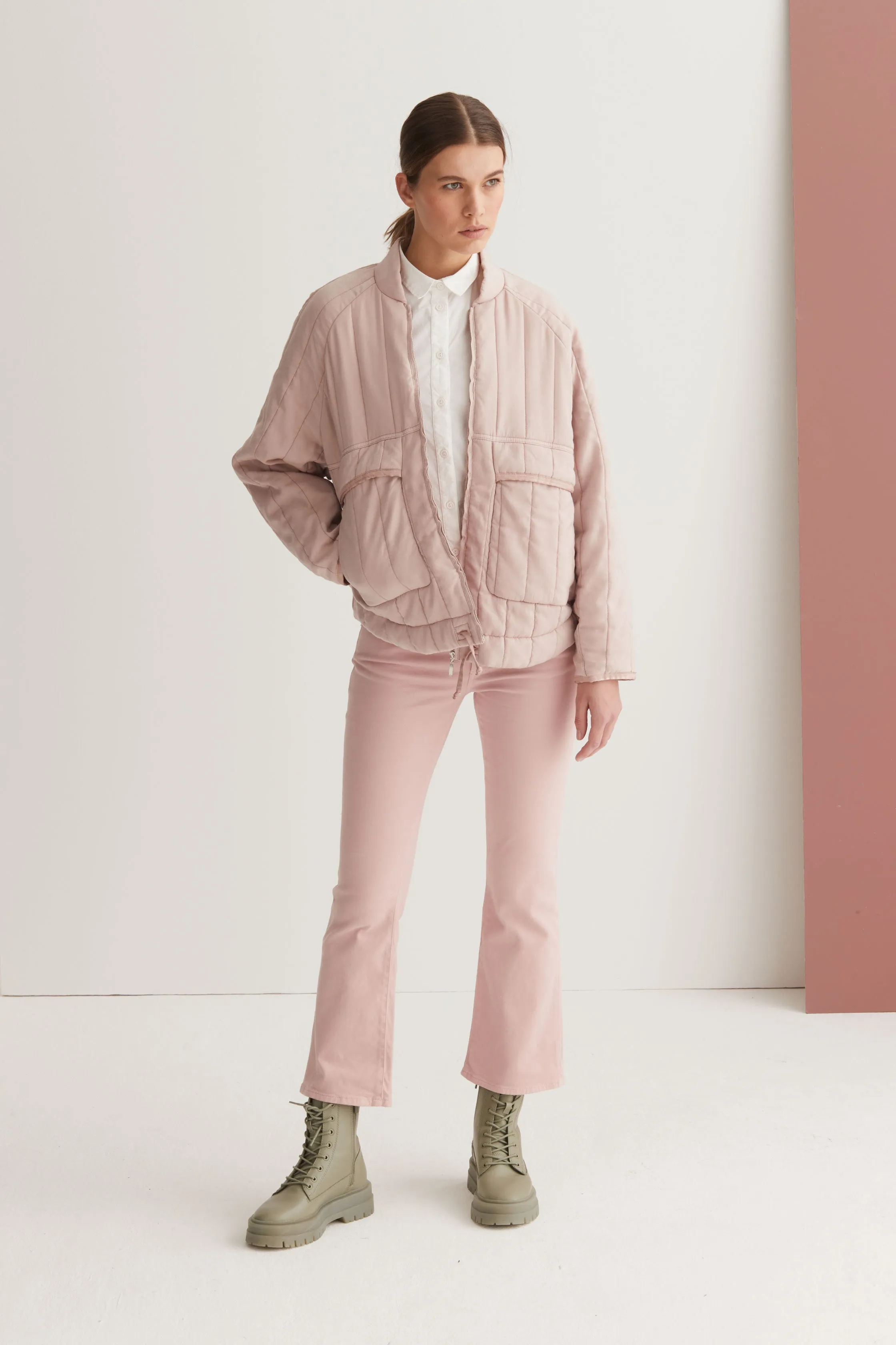 Flare-Fit Cotton Pants - Garment Dyed 05CU3821