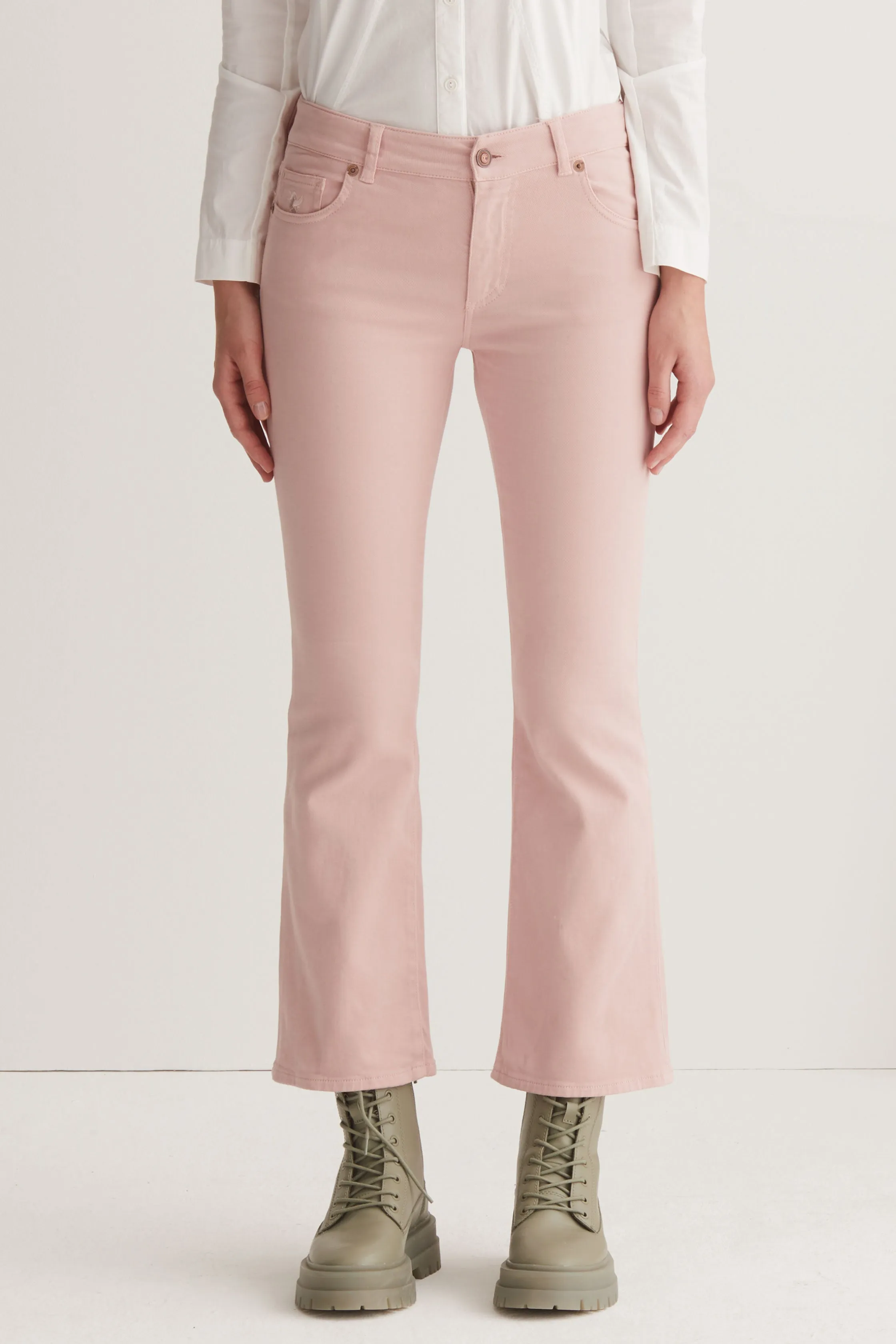 Flare-Fit Cotton Pants - Garment Dyed 05CU3821