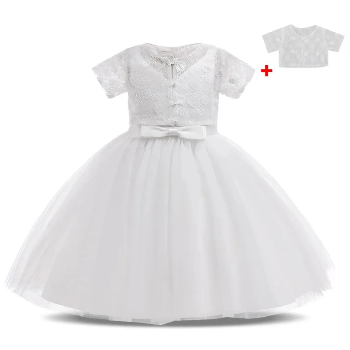 Flower girl dress, children's bridesmaid dress, children's wedding dress, Christmas party dress for girls, bou.
