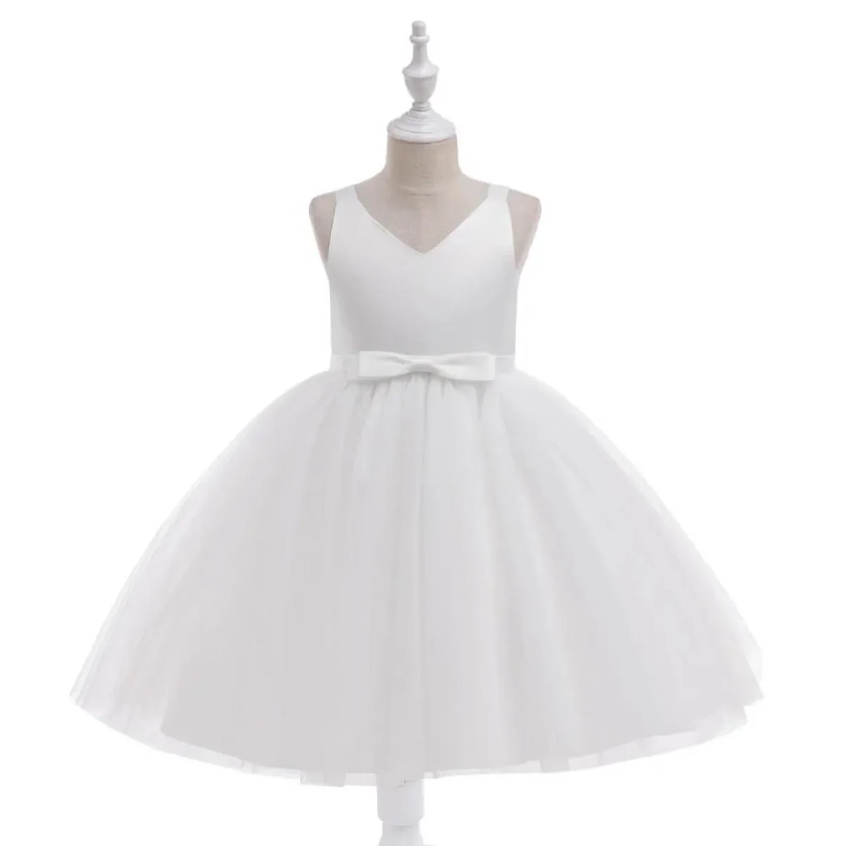 Flower girl dress, children's bridesmaid dress, children's wedding dress, Christmas party dress for girls, bou.