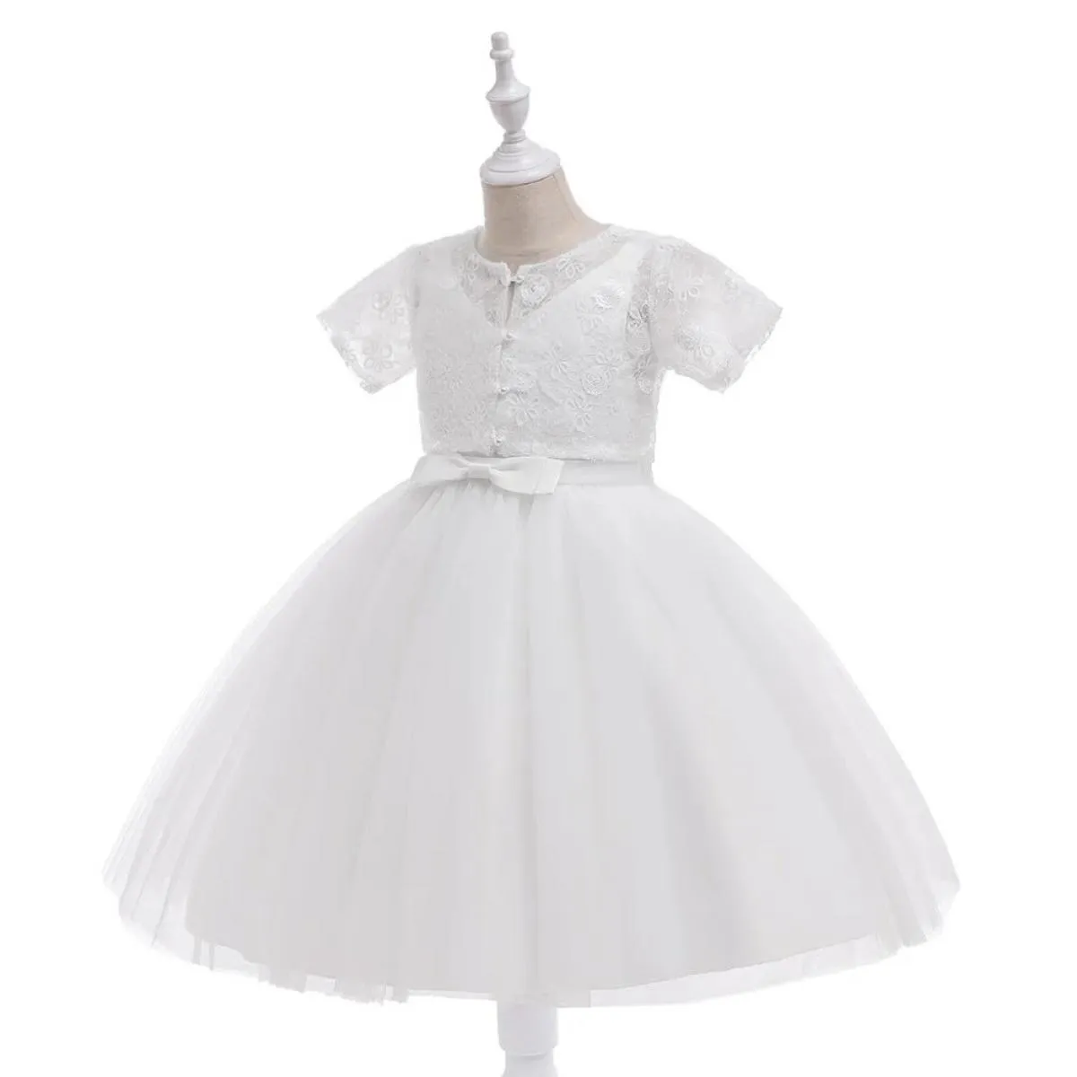 Flower girl dress, children's bridesmaid dress, children's wedding dress, Christmas party dress for girls, bou.