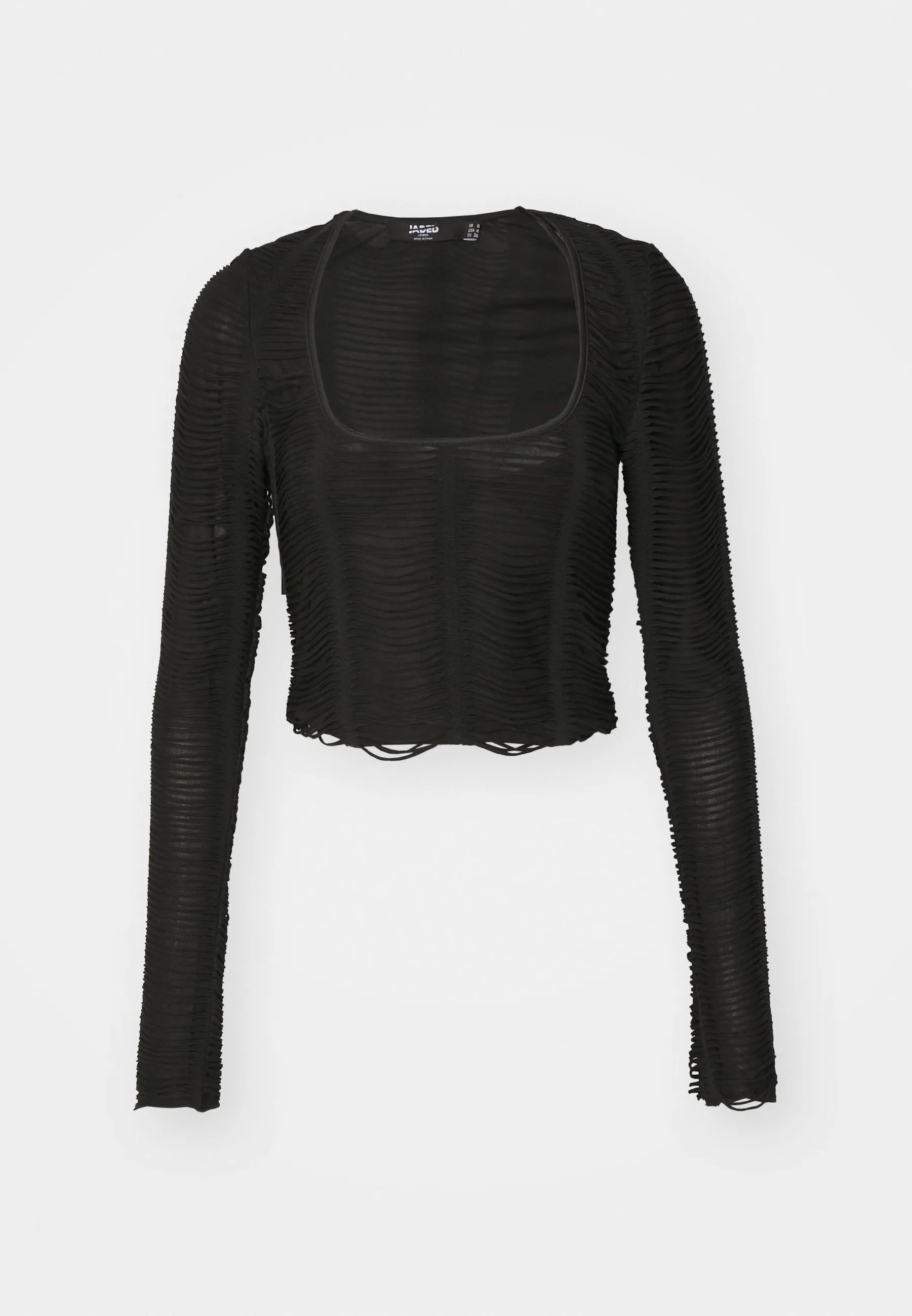 Front Cut Out Long Sleeve Top
