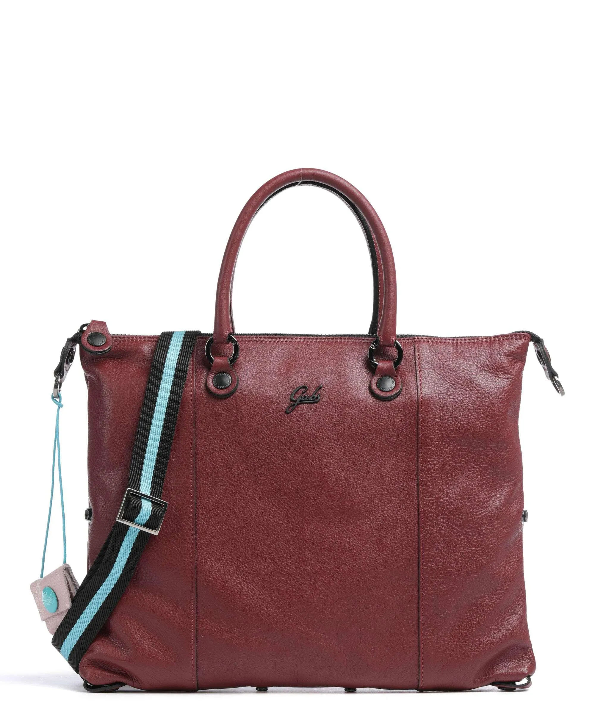  Gabs G3 Plus M Borsa a zainetto pelle di vitello grana rosso scuro  