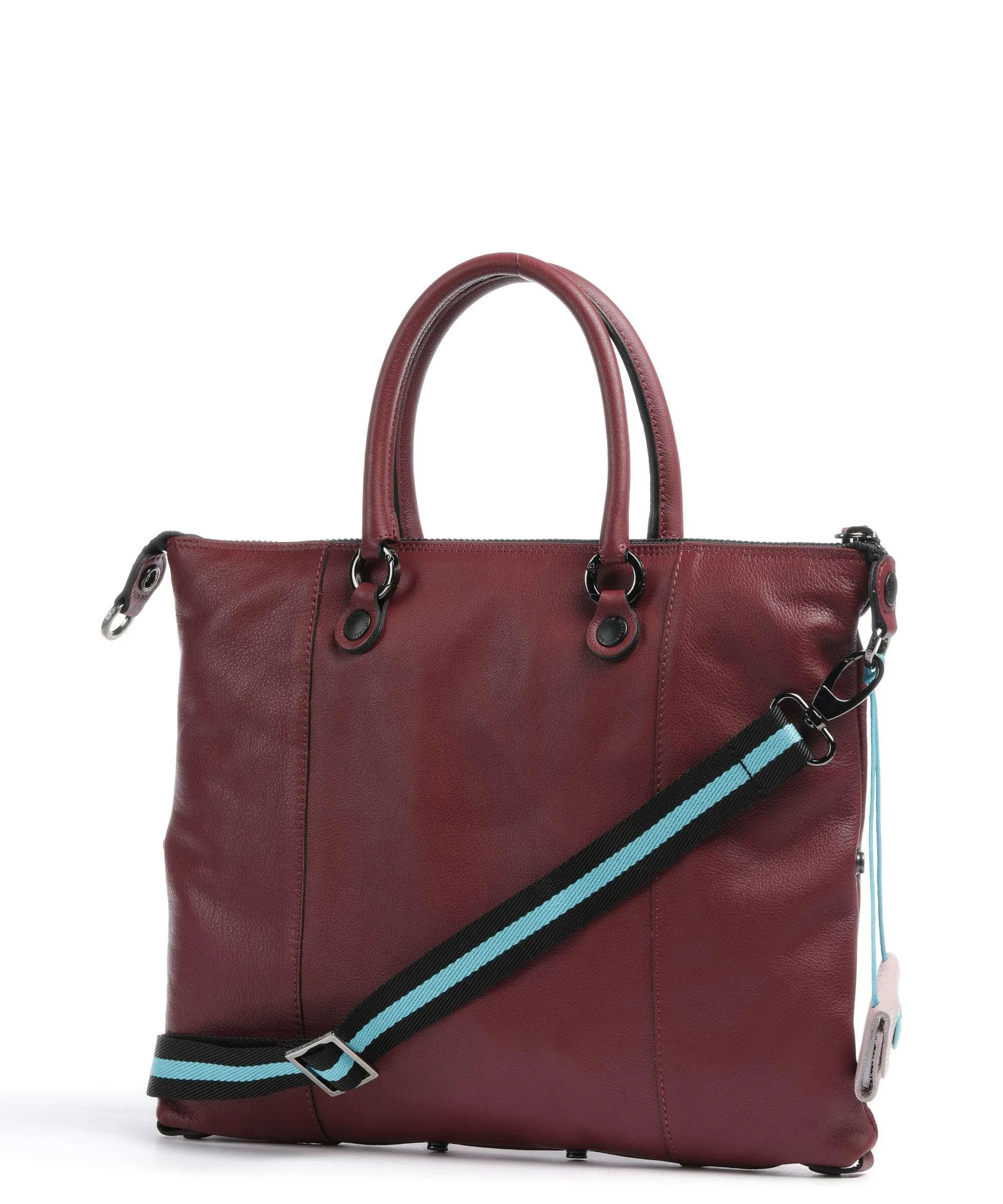  Gabs G3 Plus M Borsa a zainetto pelle di vitello grana rosso scuro  