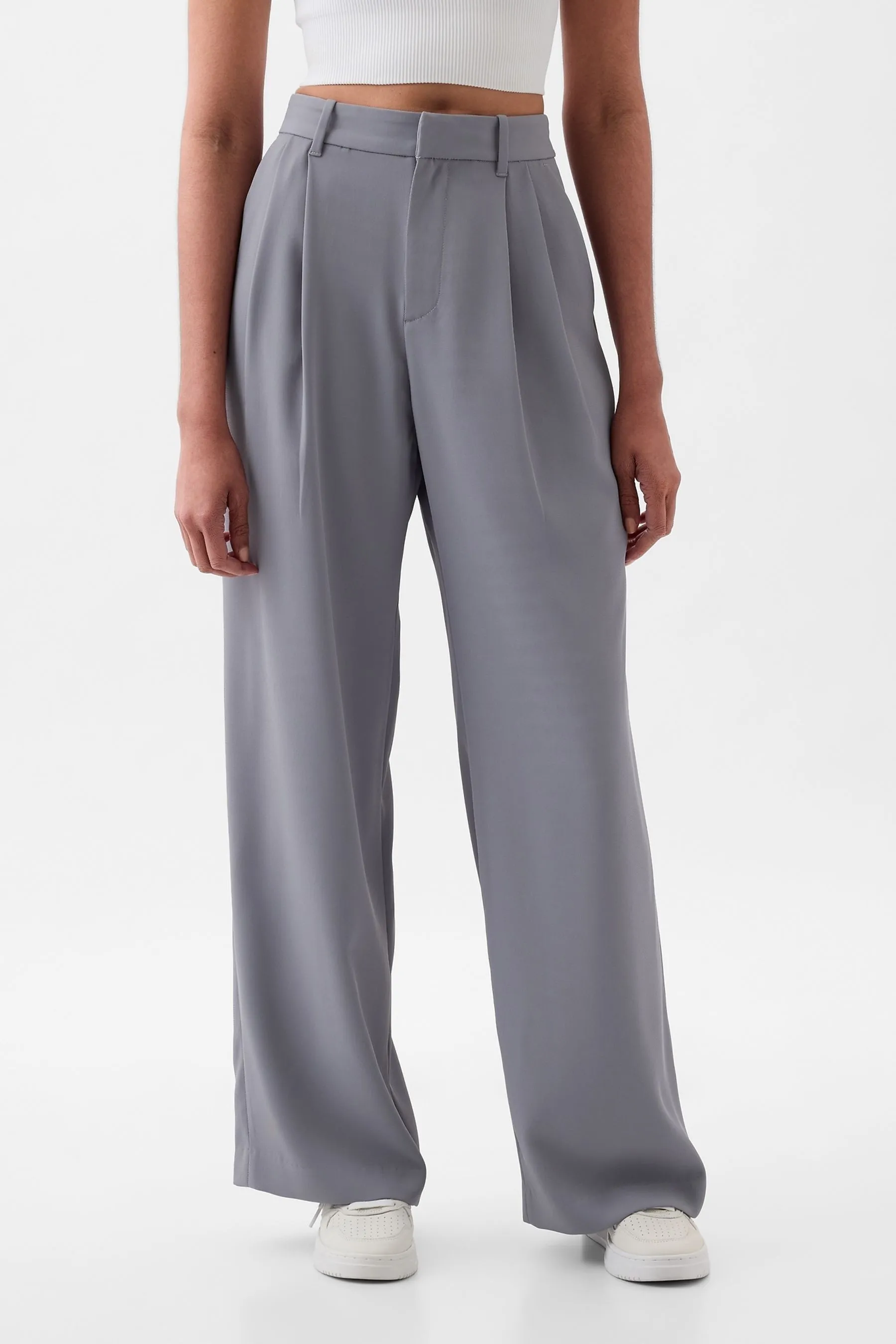Gap High Waisted Pleated Trousers    
