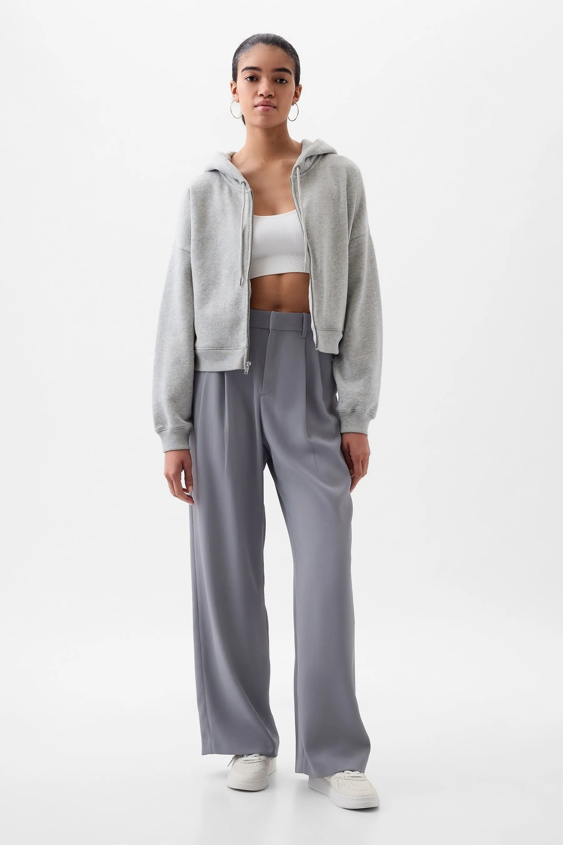 Gap High Waisted Pleated Trousers    