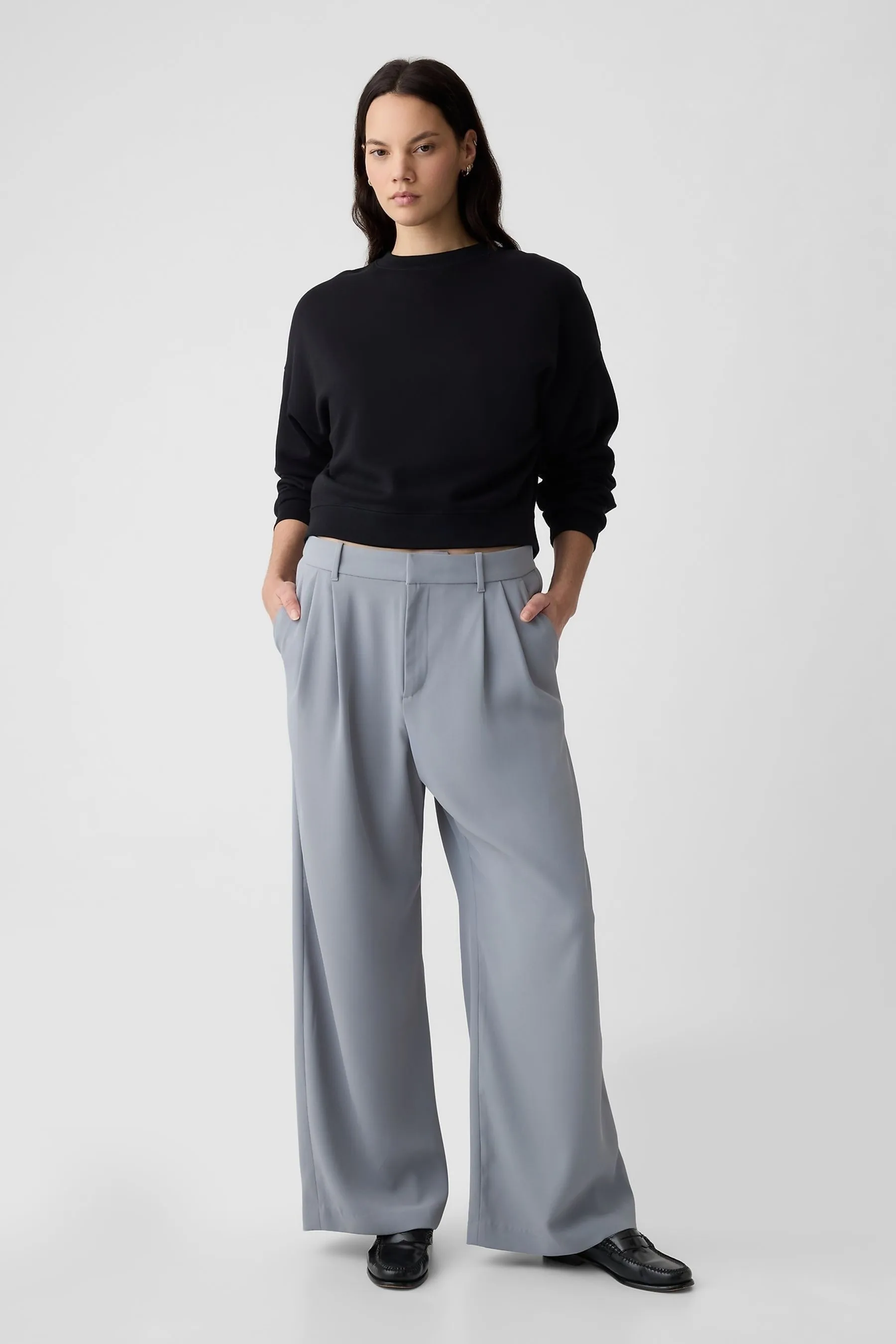Gap High Waisted Pleated Trousers    