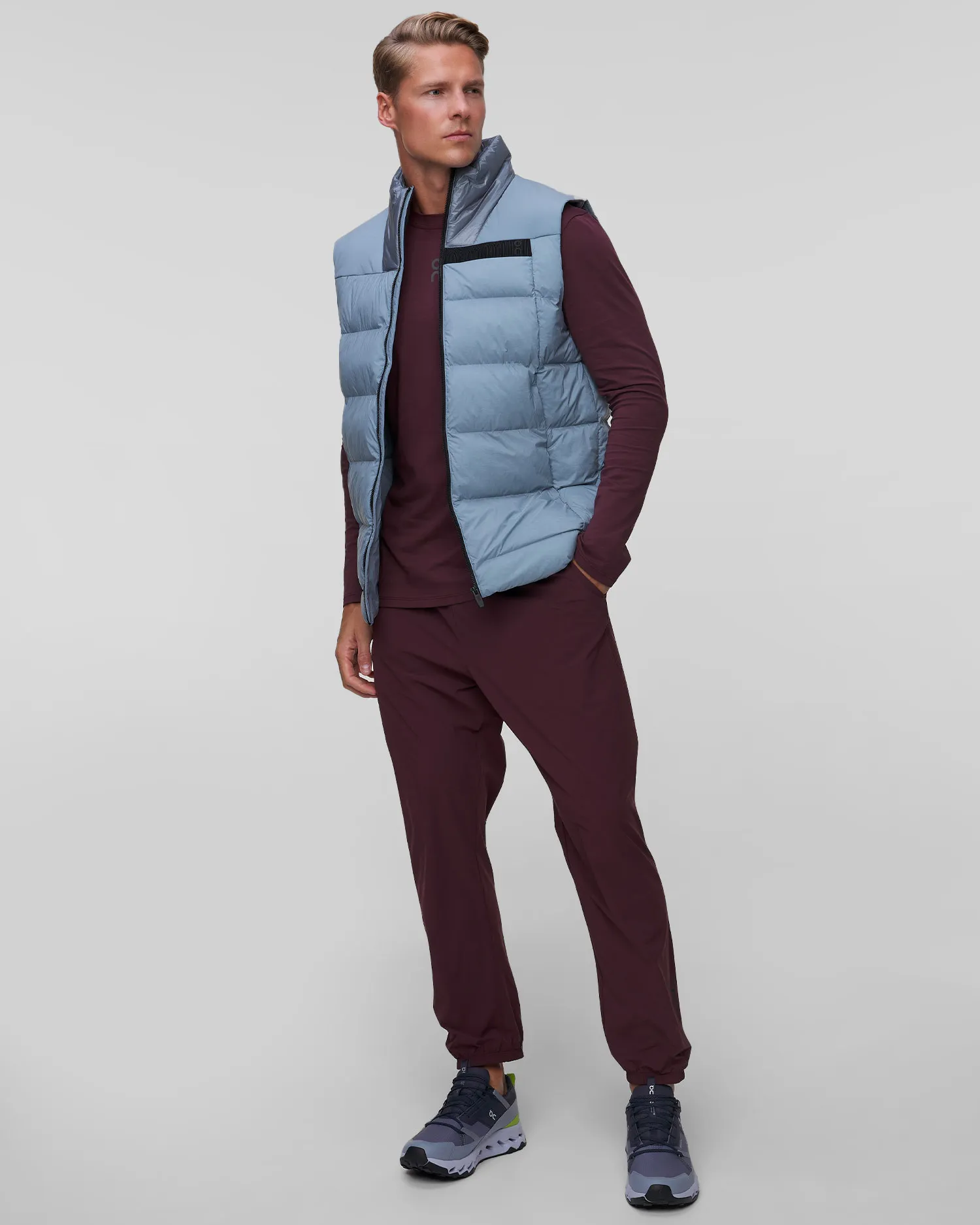 Gilet imbottito da uomo On Running Challenger 1MD30042523-coast