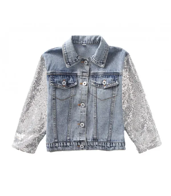 Giubbino baby denim unicorn