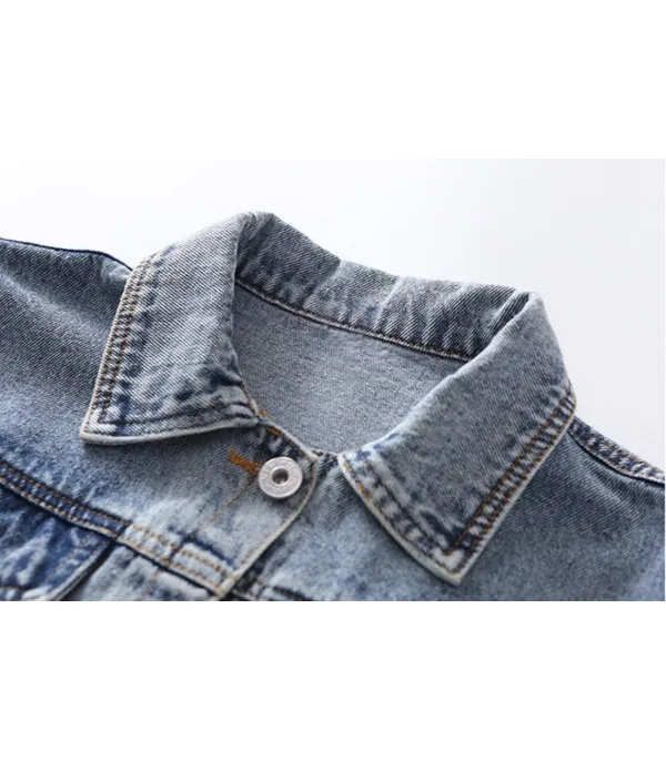 Giubbino baby denim unicorn