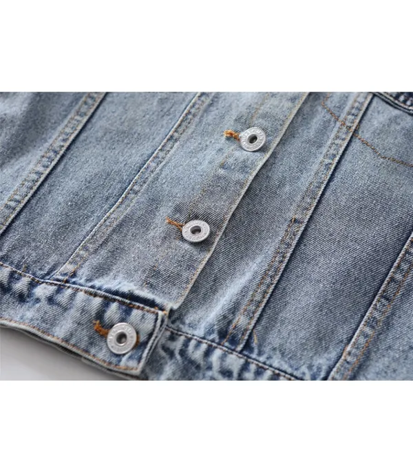 Giubbino baby denim unicorn
