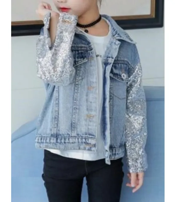 Giubbino baby denim unicorn