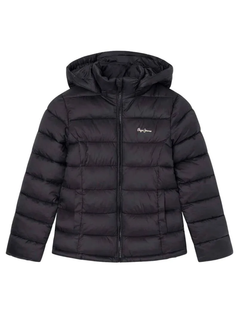 Giubbotto Trapuntato Pepe Jeans Simone Nero Bambina