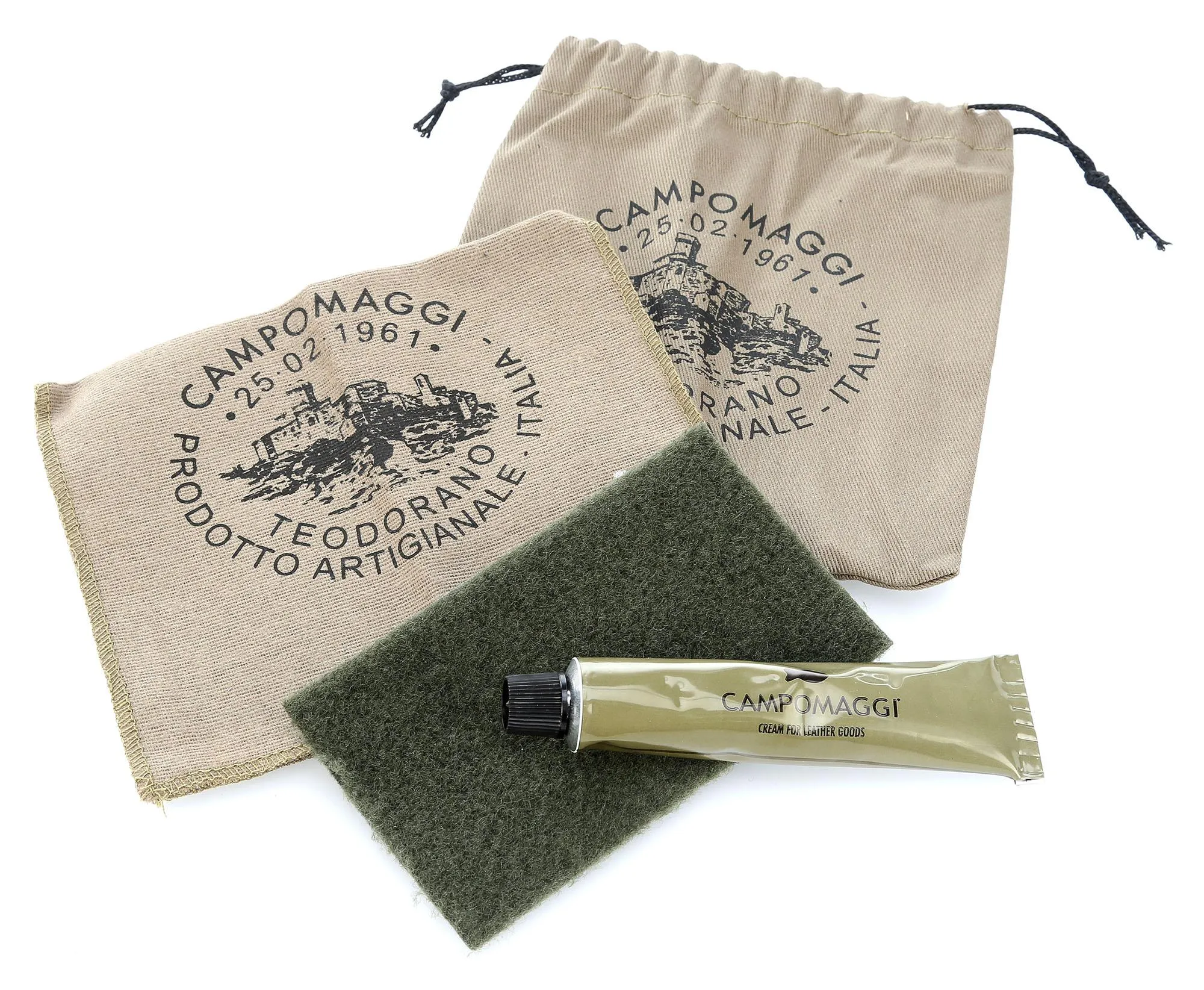 Green Grained Cowhide Crossbody Bag by Campomaggi