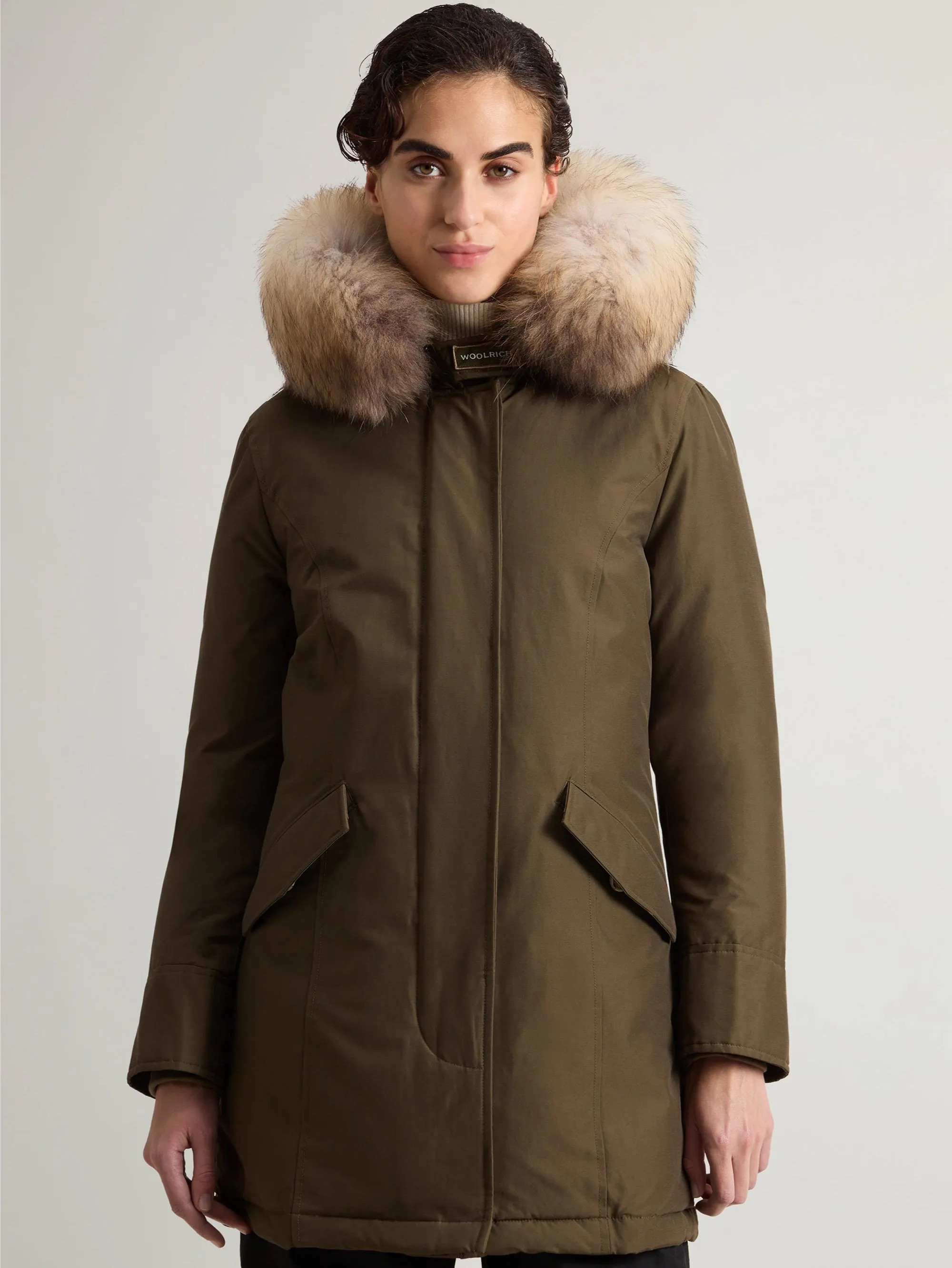 Green Raccoon Hooded Arctic Parka