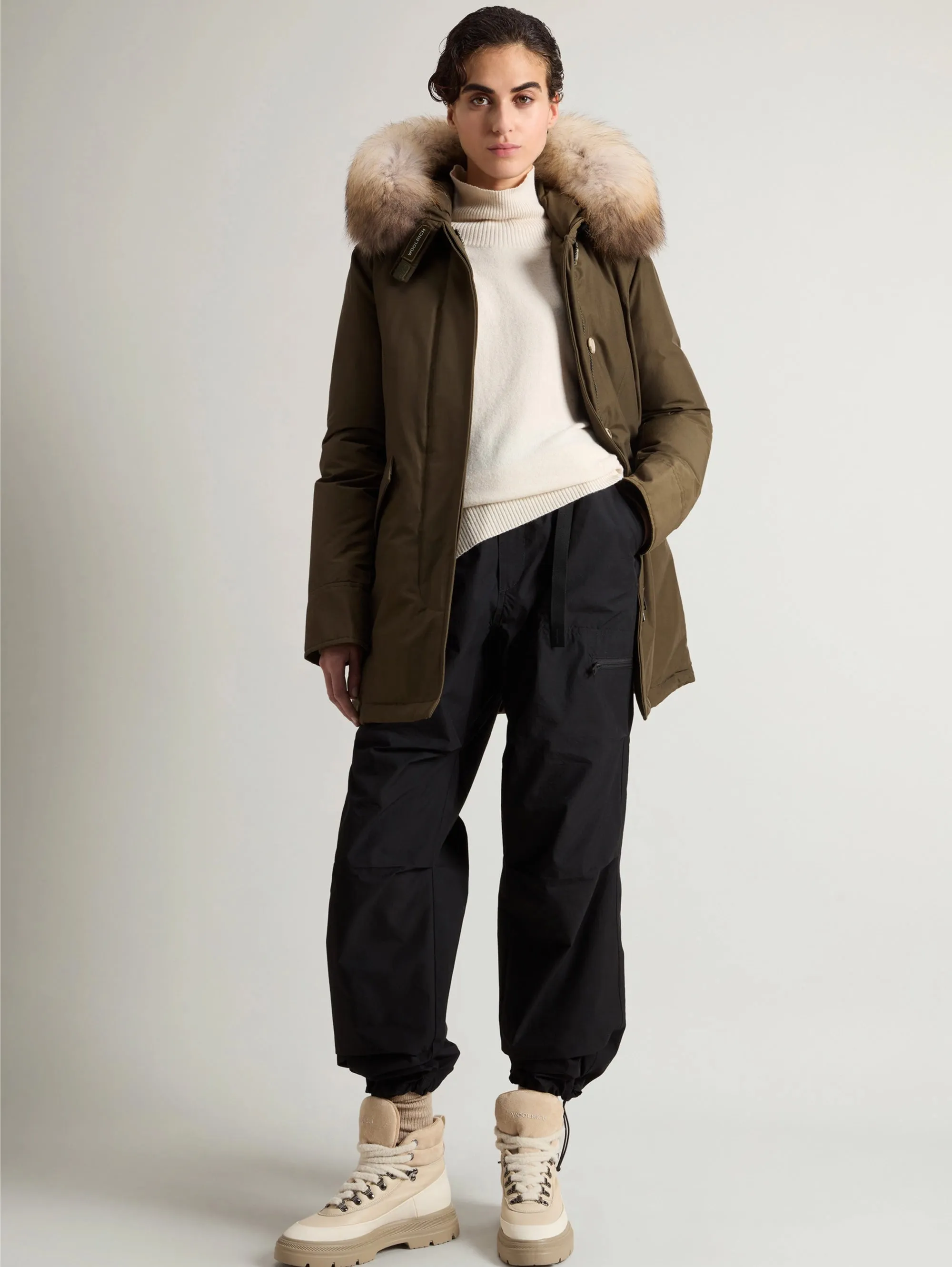 Green Raccoon Hooded Arctic Parka