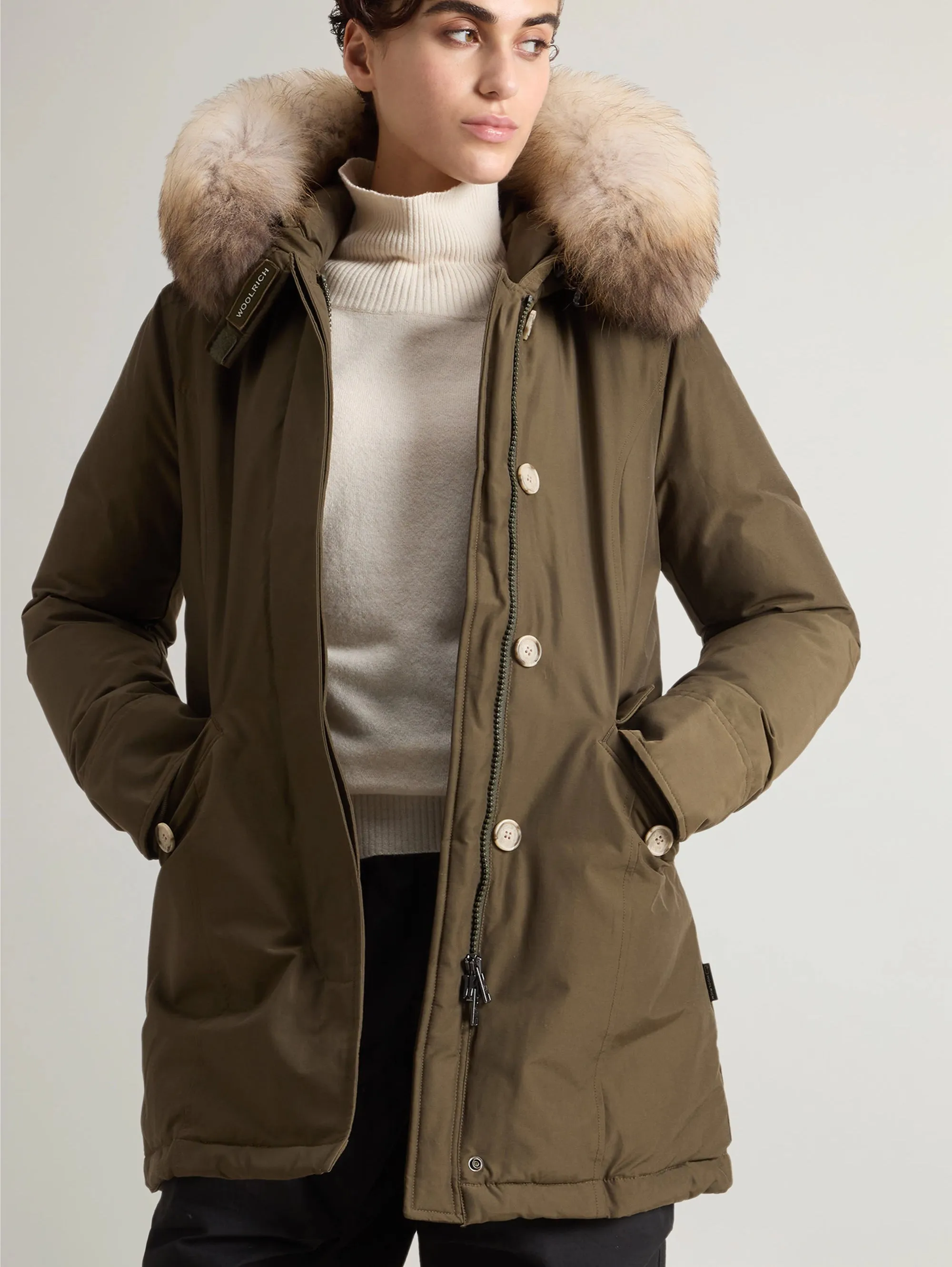 Green Raccoon Hooded Arctic Parka