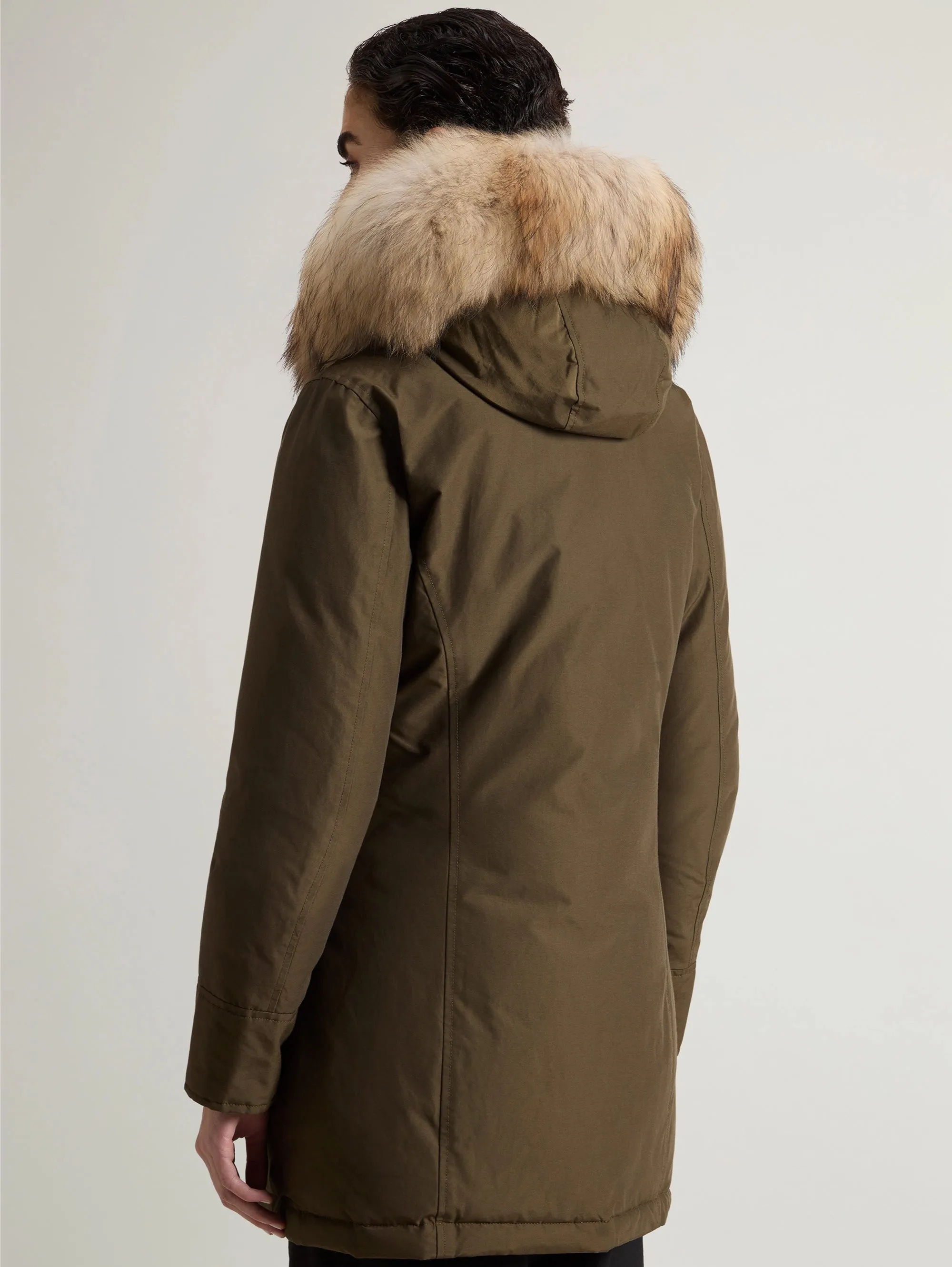 Green Raccoon Hooded Arctic Parka