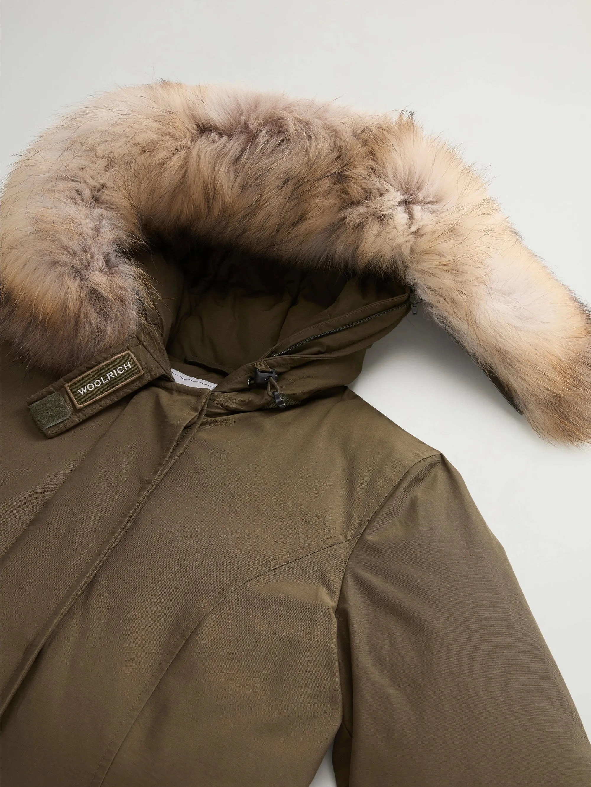 Green Raccoon Hooded Arctic Parka