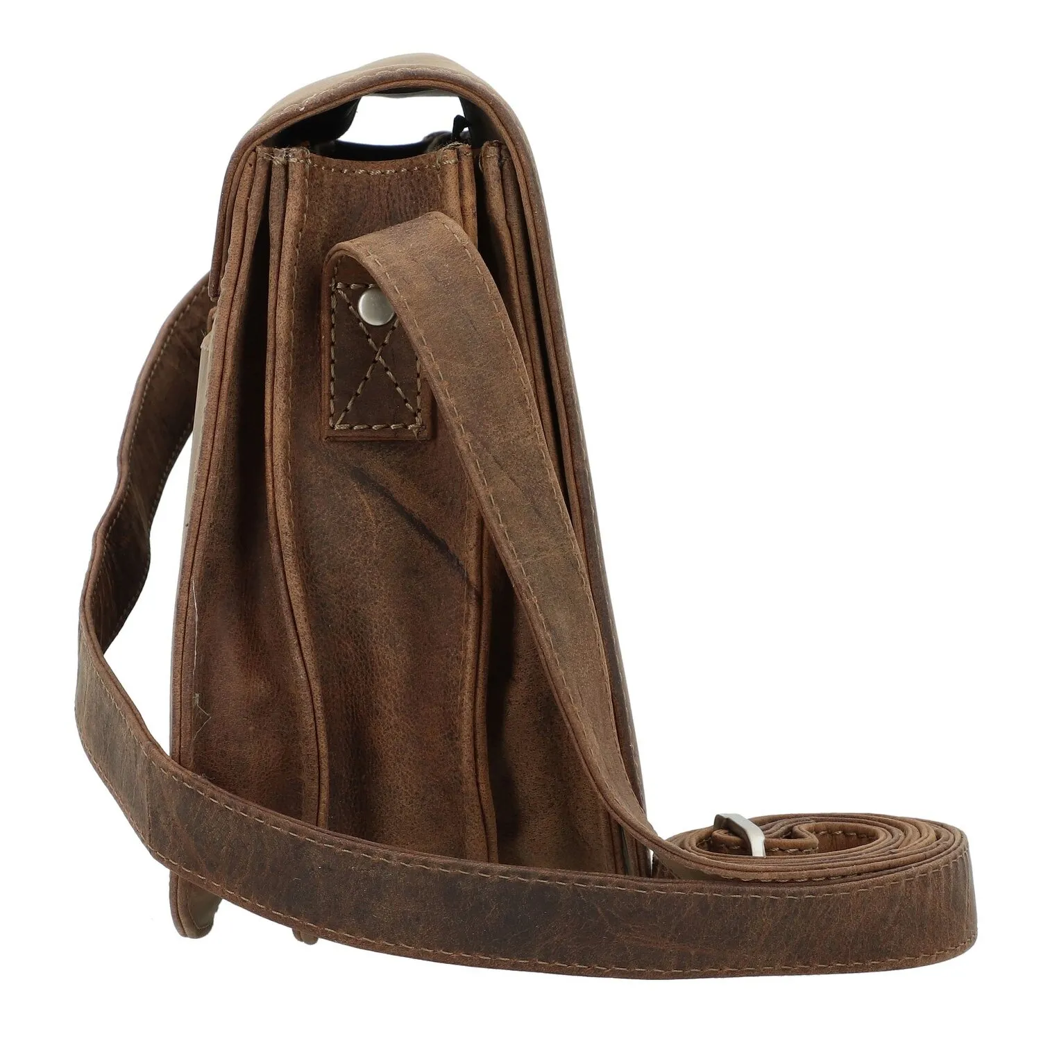 Greenland Nature Stone Leather Crossbody Bag 28 cm