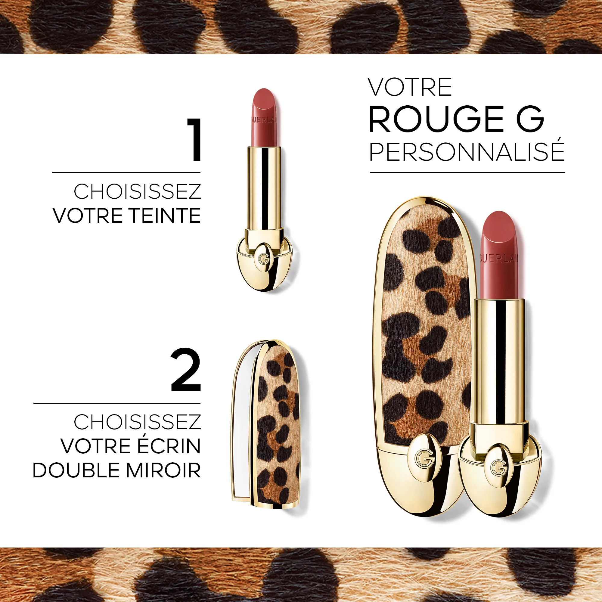  GUERLAIN   ROUGE G Il ricarica - Il rossetto personalizzabile per labbra curate |  - 409 LE ROSE INDIEN - SATIN