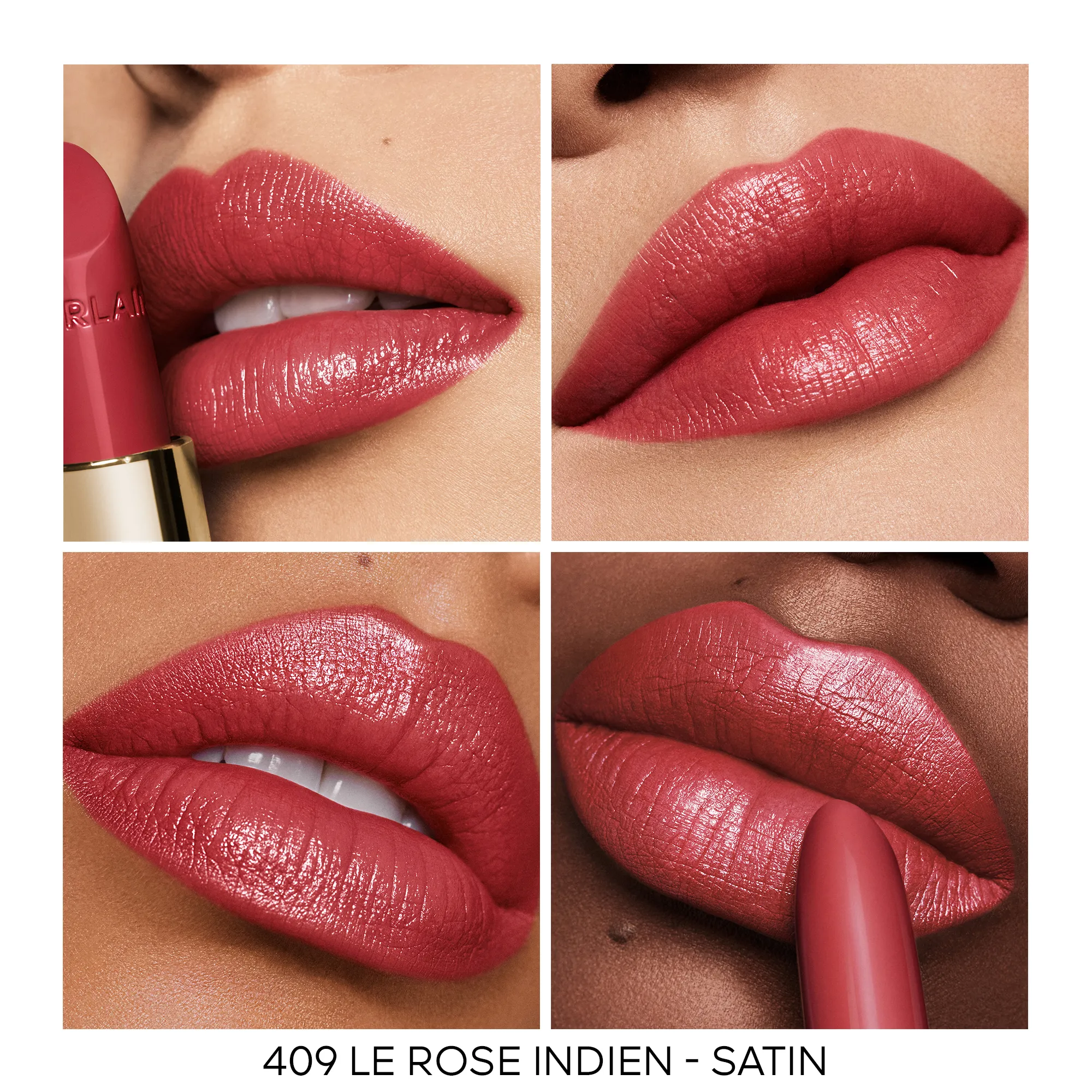  GUERLAIN   ROUGE G Il ricarica - Il rossetto personalizzabile per labbra curate |  - 409 LE ROSE INDIEN - SATIN