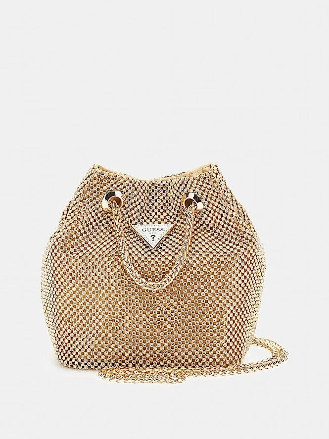 Guess Mini Bucket Bag with Lua Strass