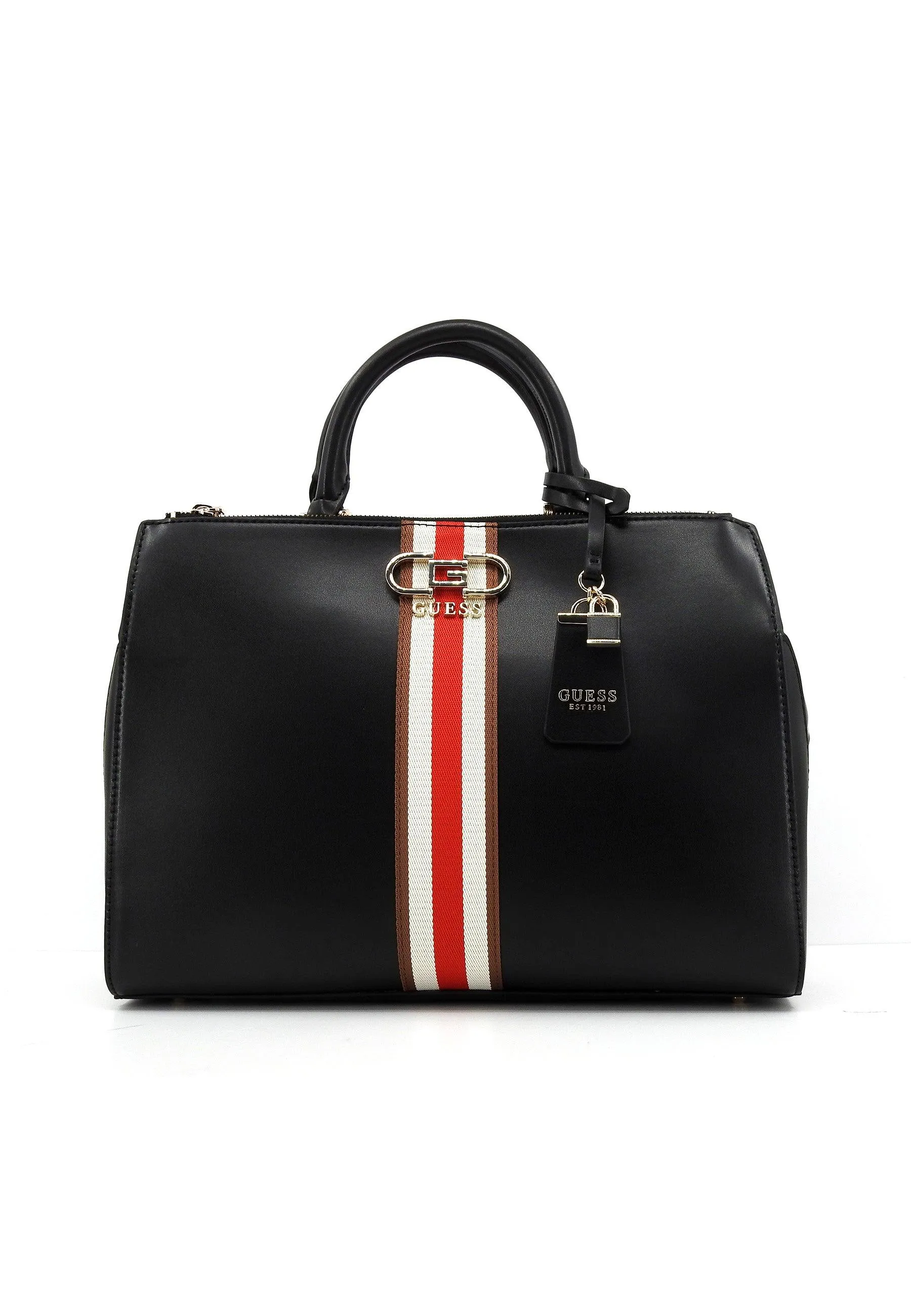 Guess Nelka Borsa Satchel Women's Bag Black - VG930707