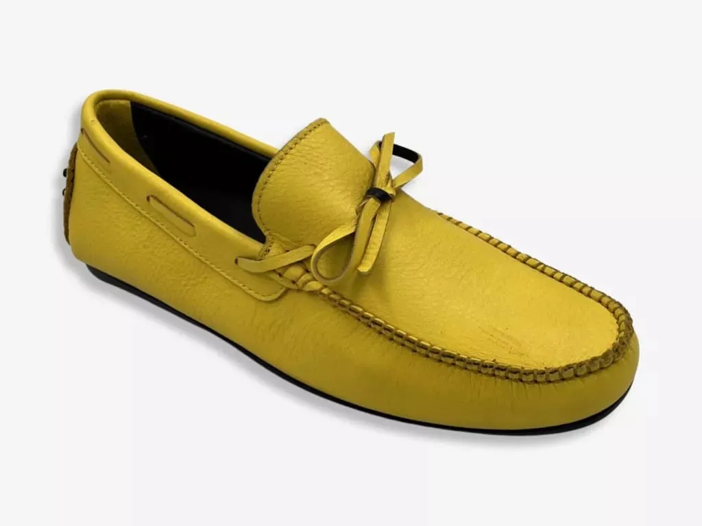Handmade leather moccasin by D'Ordia.